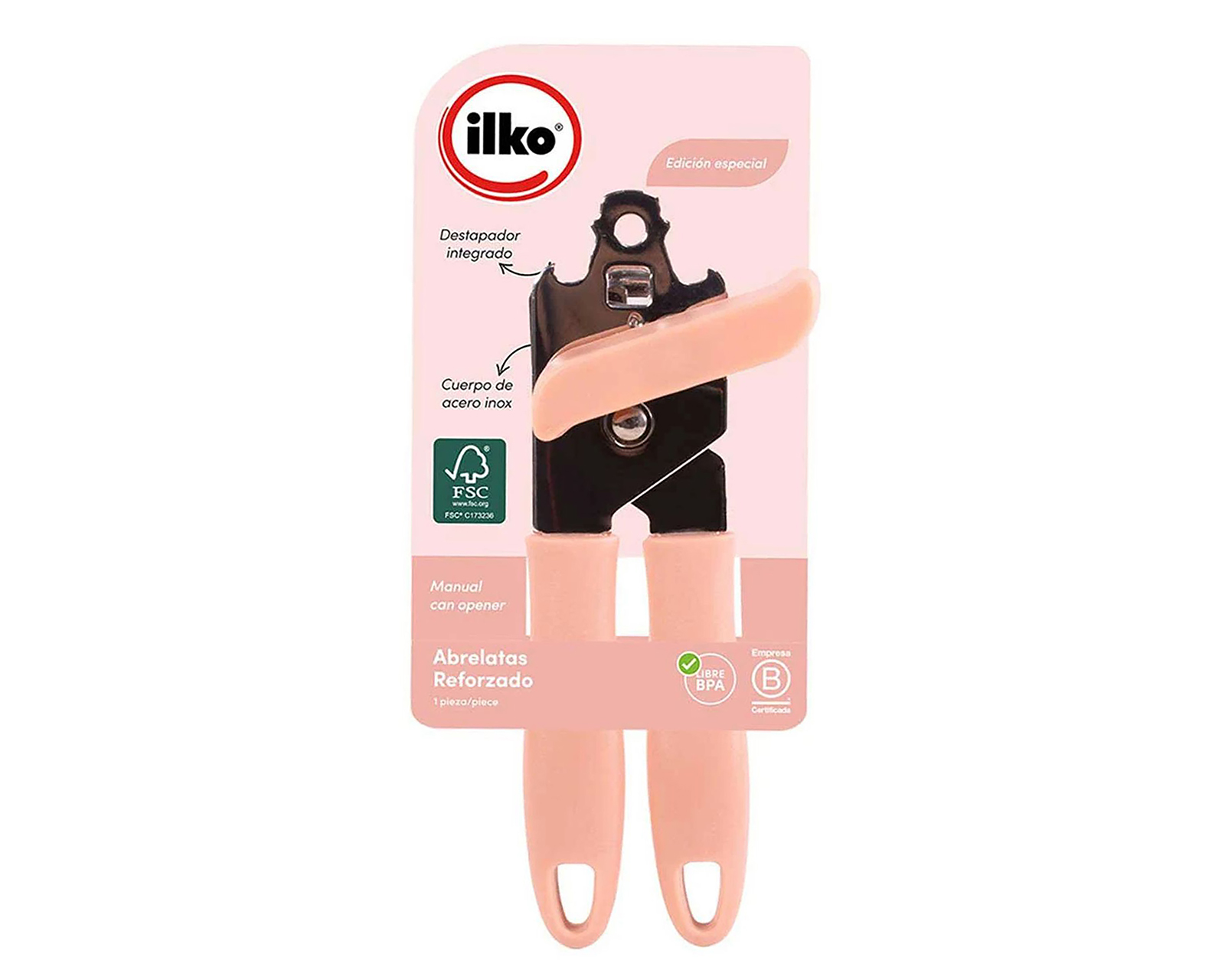 Abrelatas de Acero Inoxidable Ilko