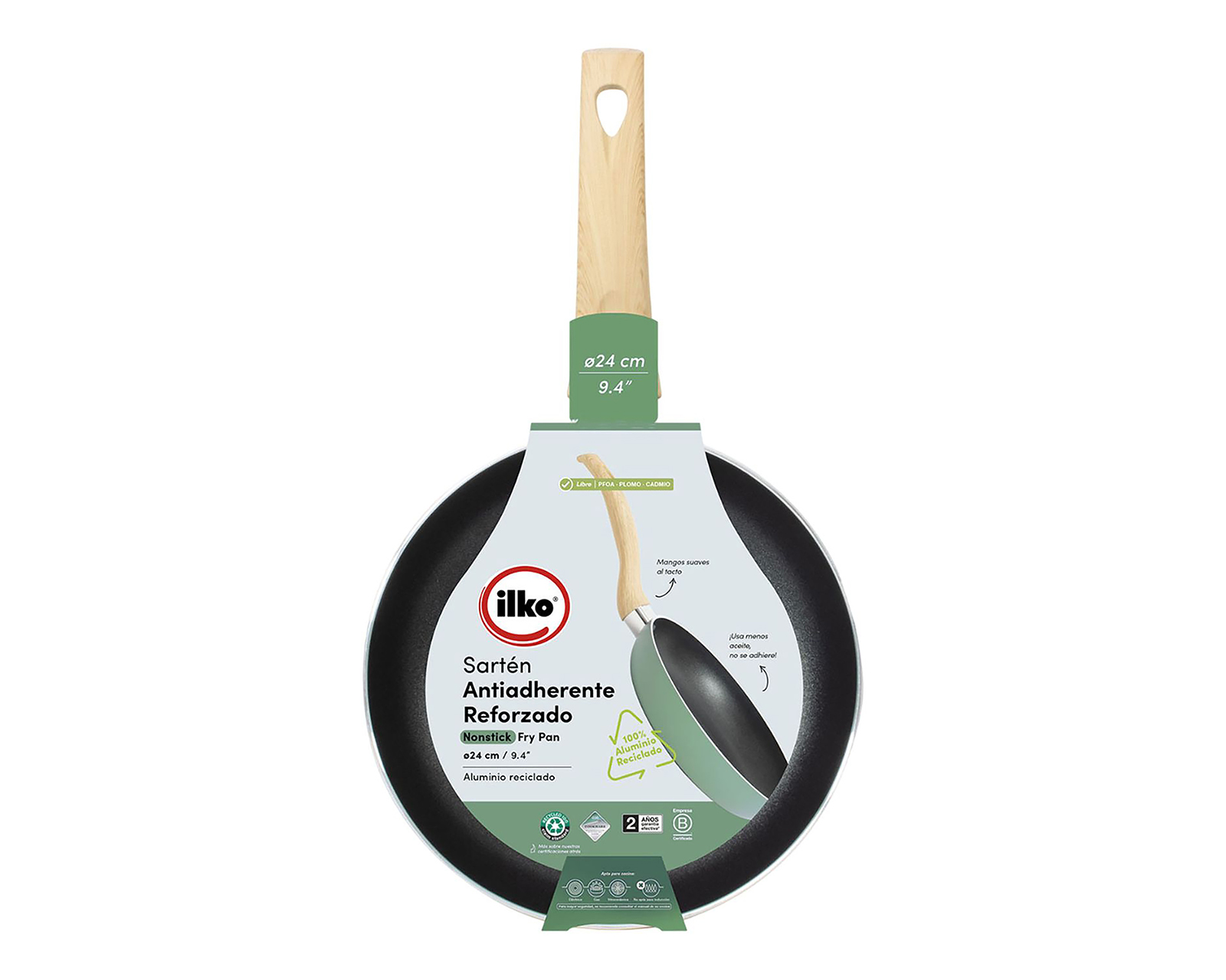 Sartén Ilko Sage de Aluminio Antiadherente 24 cm