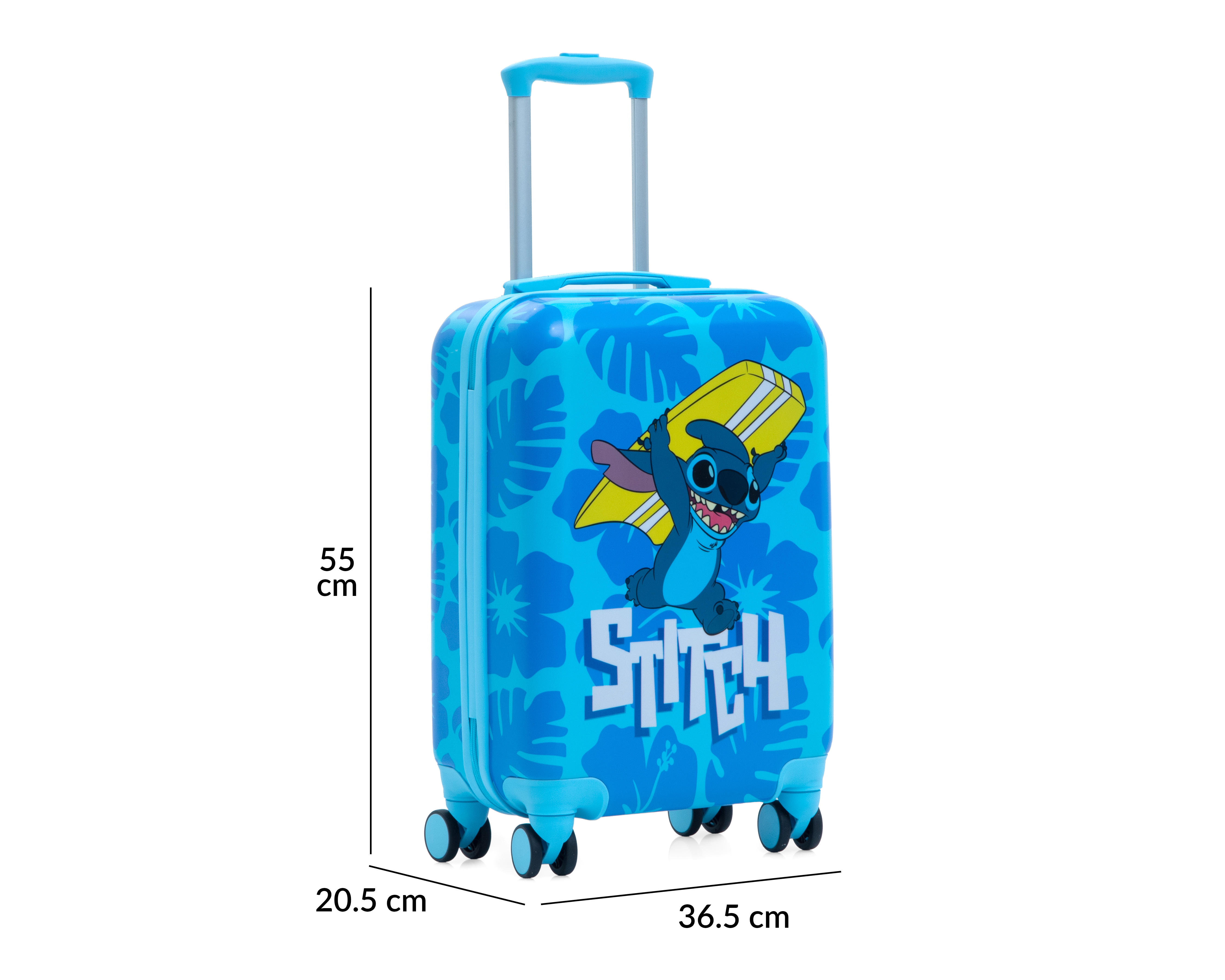 Foto 8 | Foto 8 | Maleta con Ruedas Disney Chill Stitch 20 Pulgadas Azul