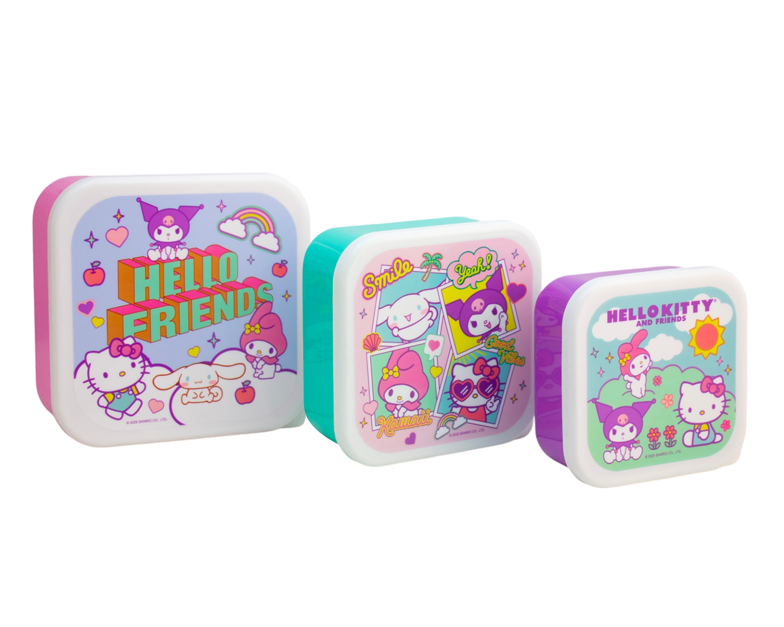 Contendor de Plástico Fun Kids 3 Piezas