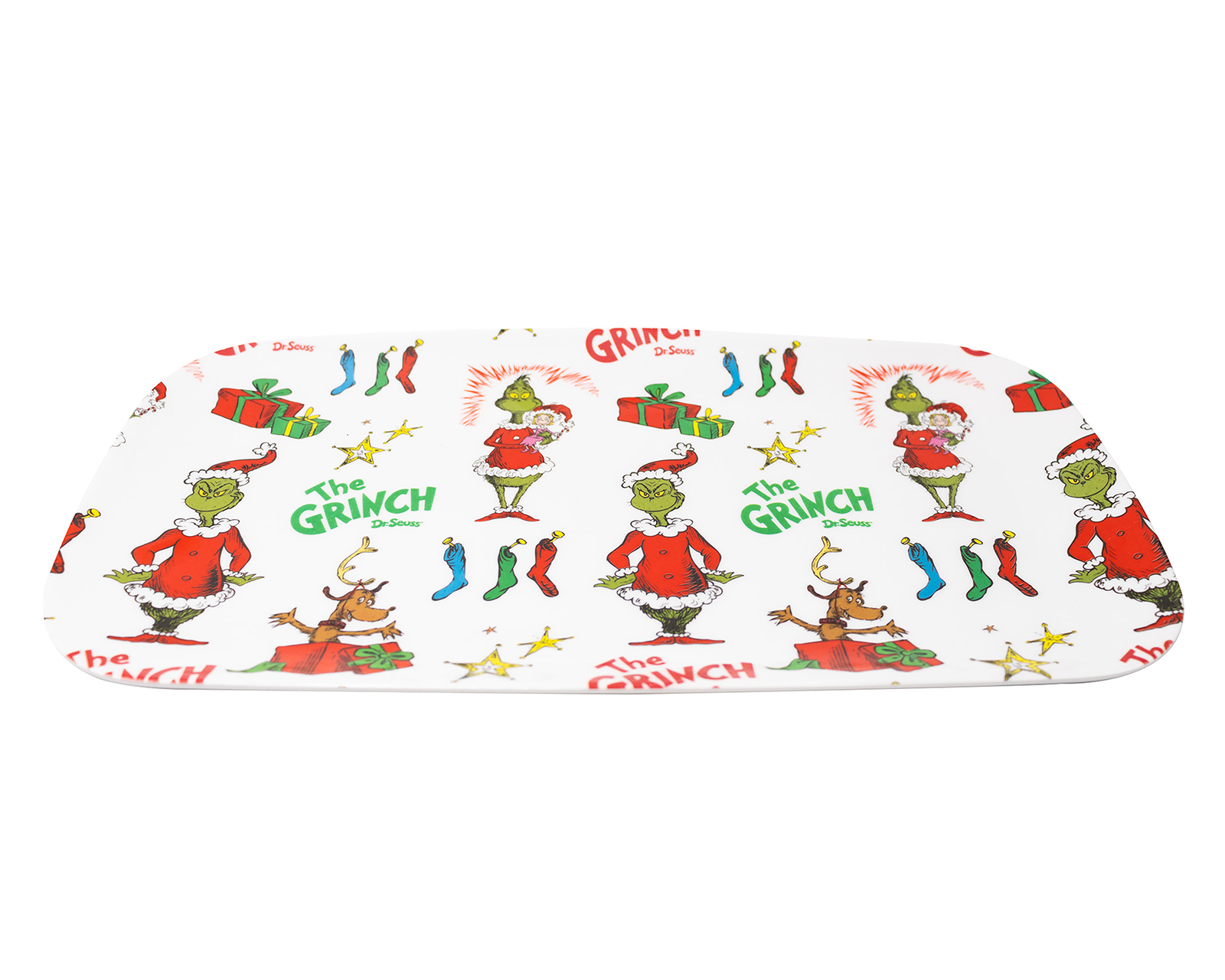 Charola Decorativa Rectangular de Navidad Gift Grabber de Melamina