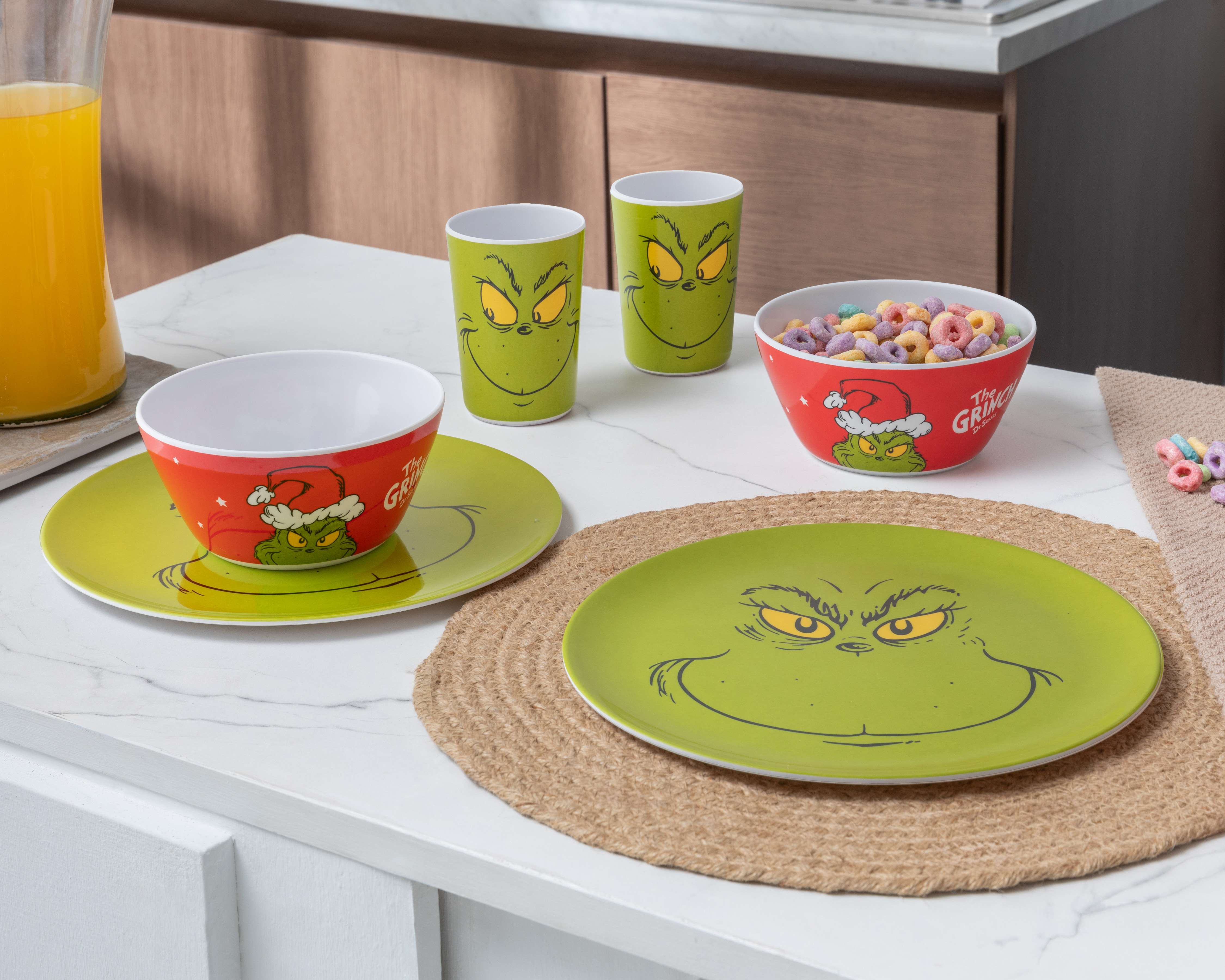 Vajilla de Melamina Verde 12 Piezas