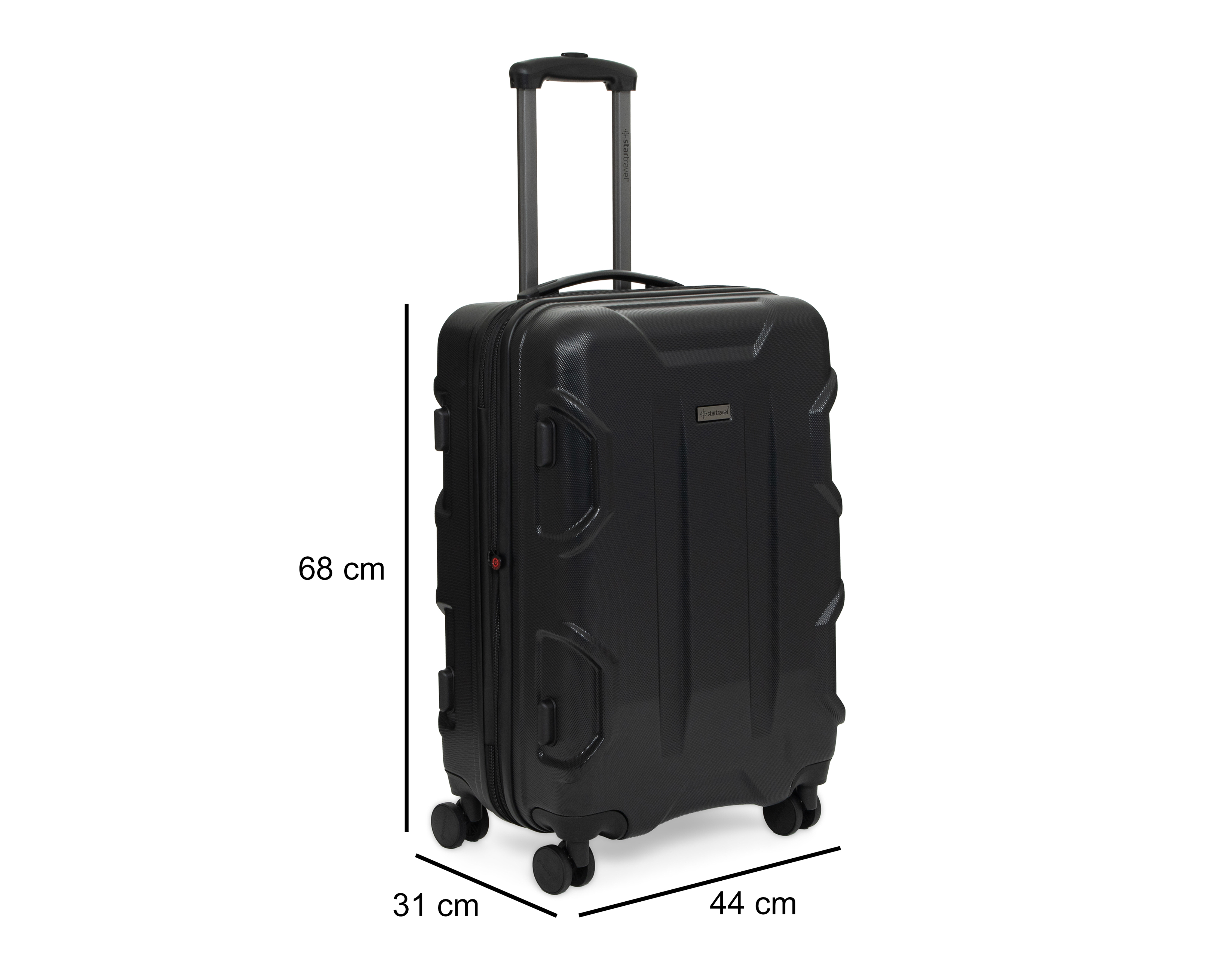Foto 8 | Foto 8 | Maleta Vertical Startravel Black Taipei 24 Pulgadas Negra