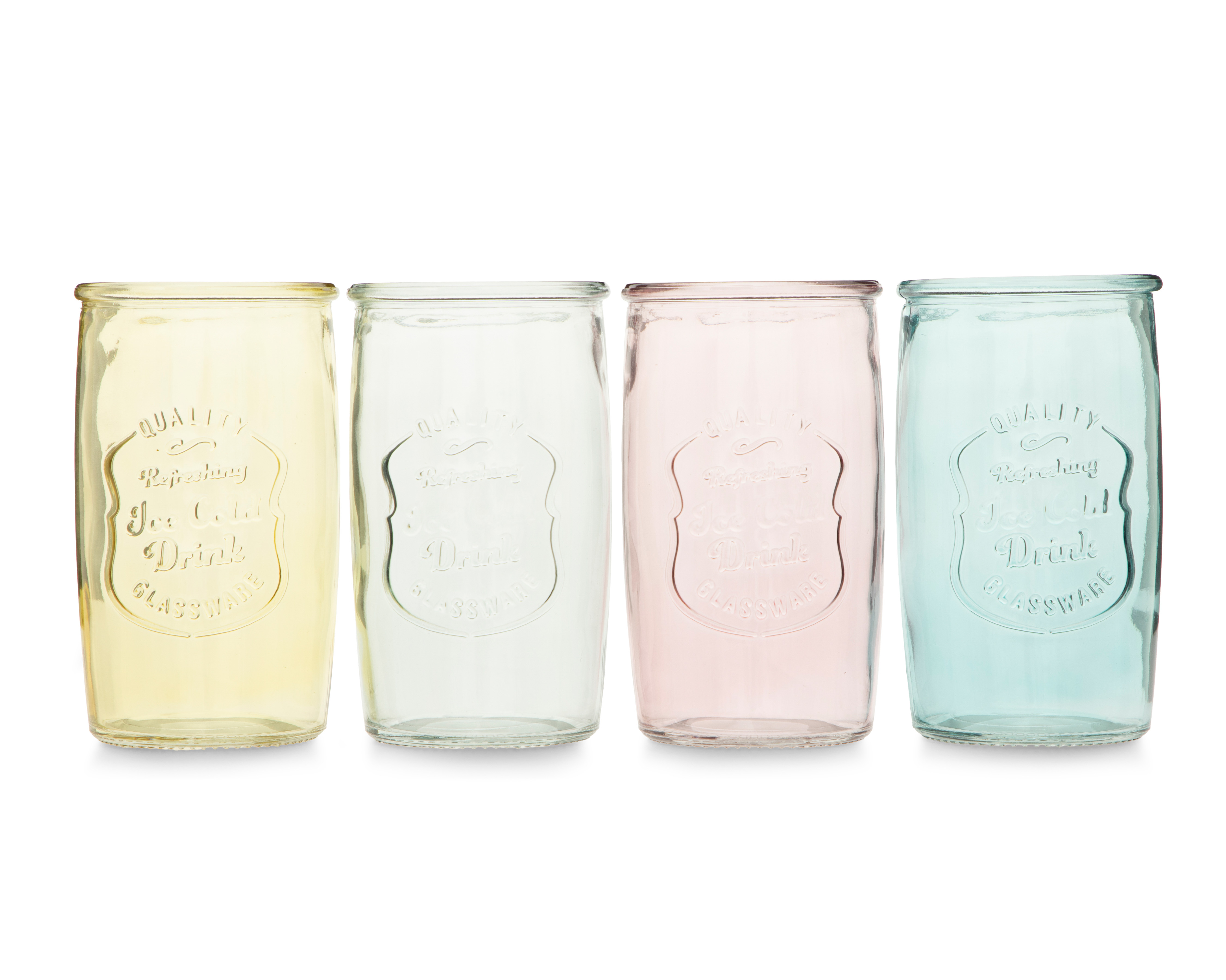 Vaso de Vidrio Starhaus 500 ml 4 Piezas