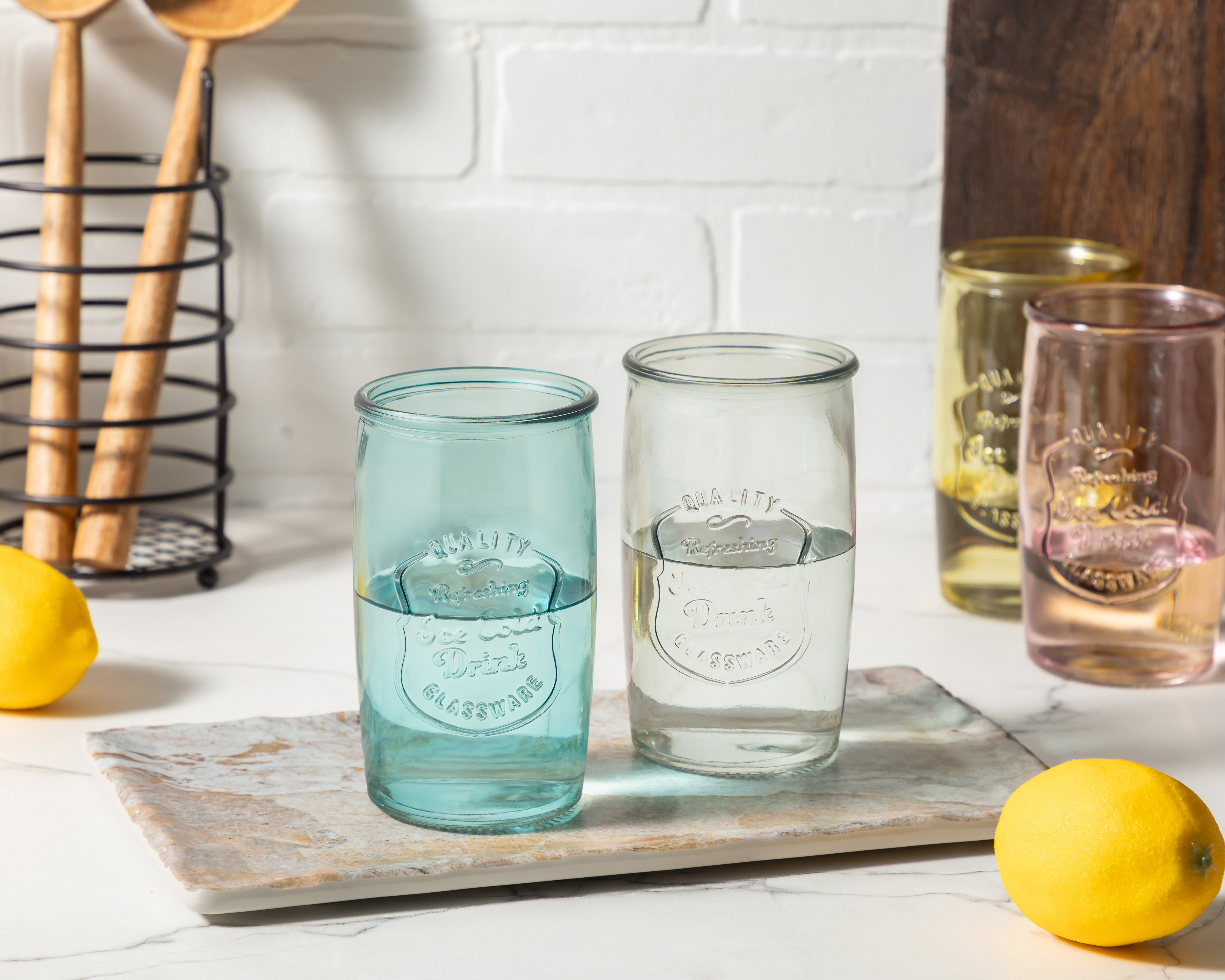 Foto 5 pulgar | Foto 4 | Vaso de Vidrio Starhaus 500 ml 4 Piezas