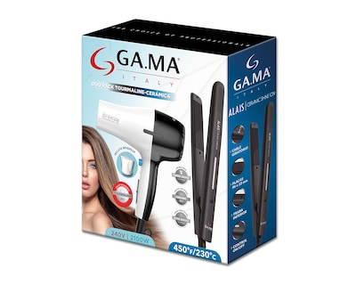 Foto 4 | Foto 4 | Combo de Plancha y Secadora para Cabello Gama Italy Alais Breeze Turmalina + Cerámica