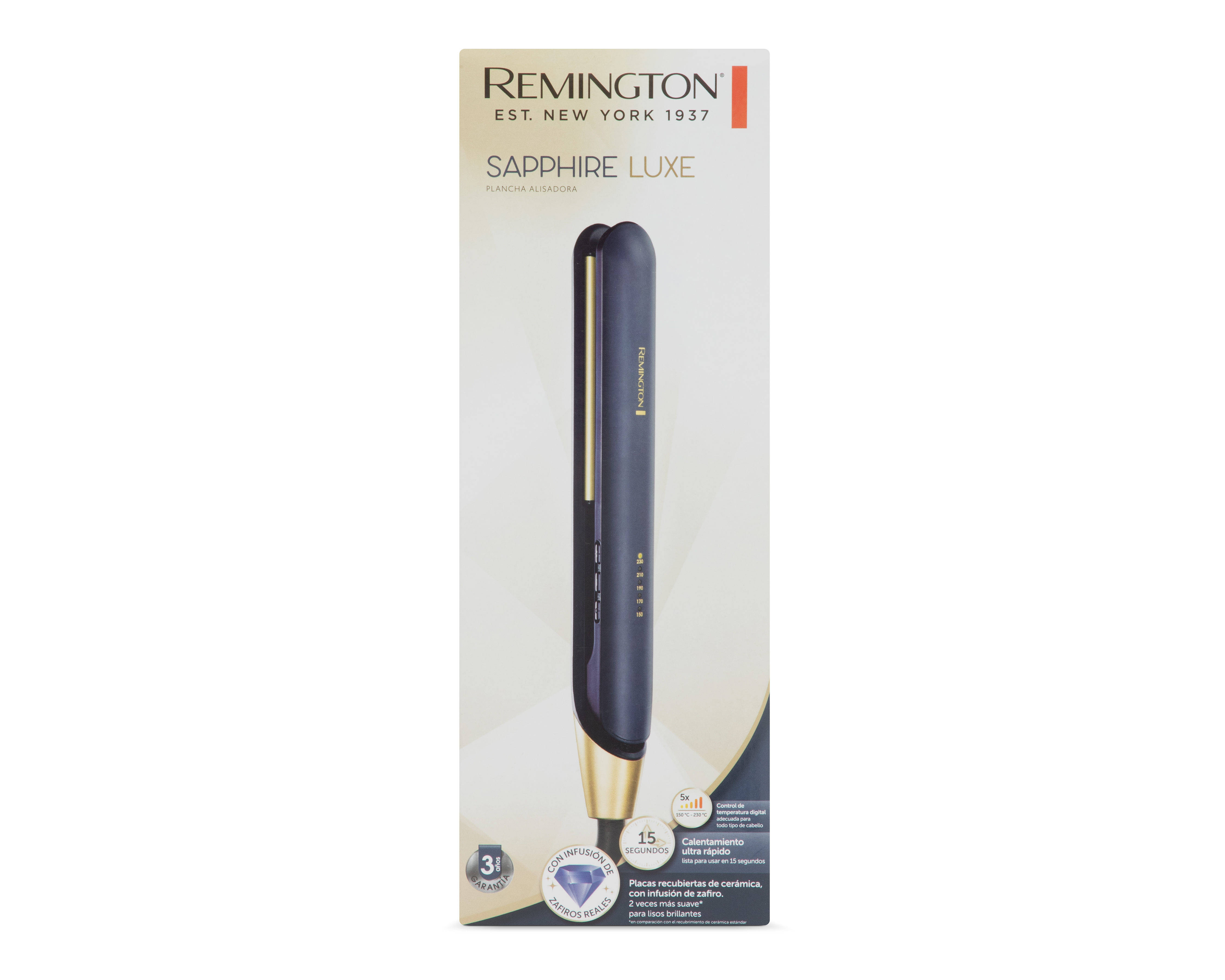 Foto 5 pulgar | Foto 4 | Plancha para Cabello Remington Sapphire Luxe con Infusión de Zafiros Reales