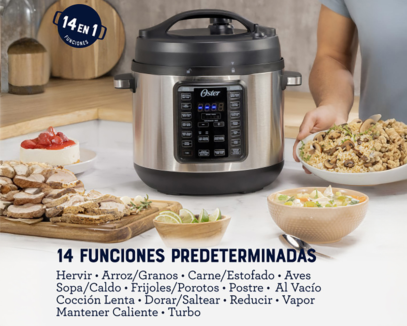 Foto 5 | Foto 5 | Multiolla Oster Turbo de 7.5 Litros 3 Accesorios