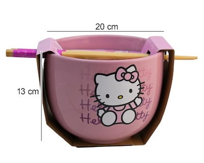 Foto 4 | Foto 4 | Bowl Fun Kids Hello Kitty 591 ml con Palillos