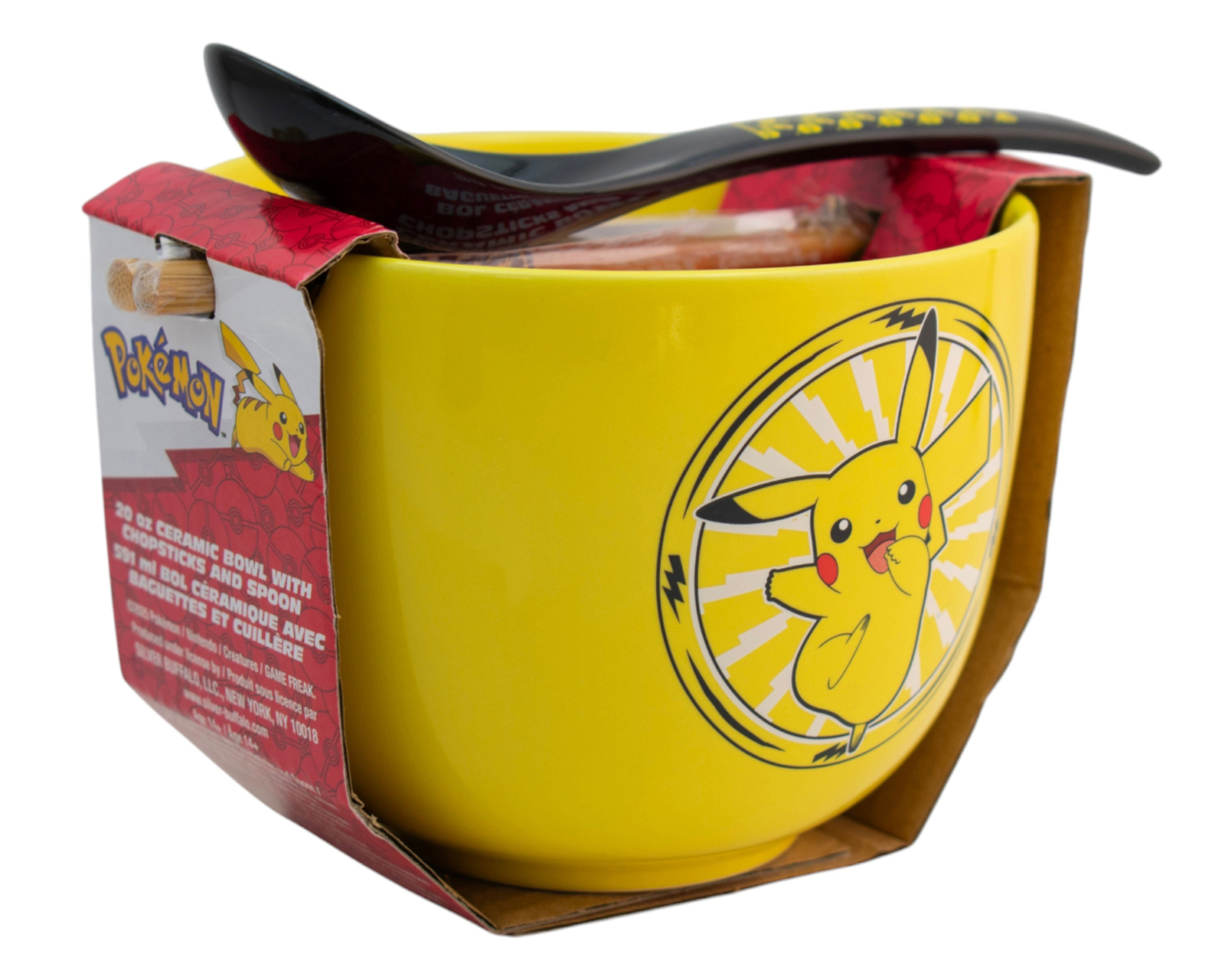 Foto 3 pulgar | Foto 2 | Bowl Fun Kids Pikachu 592 ml con Palillos