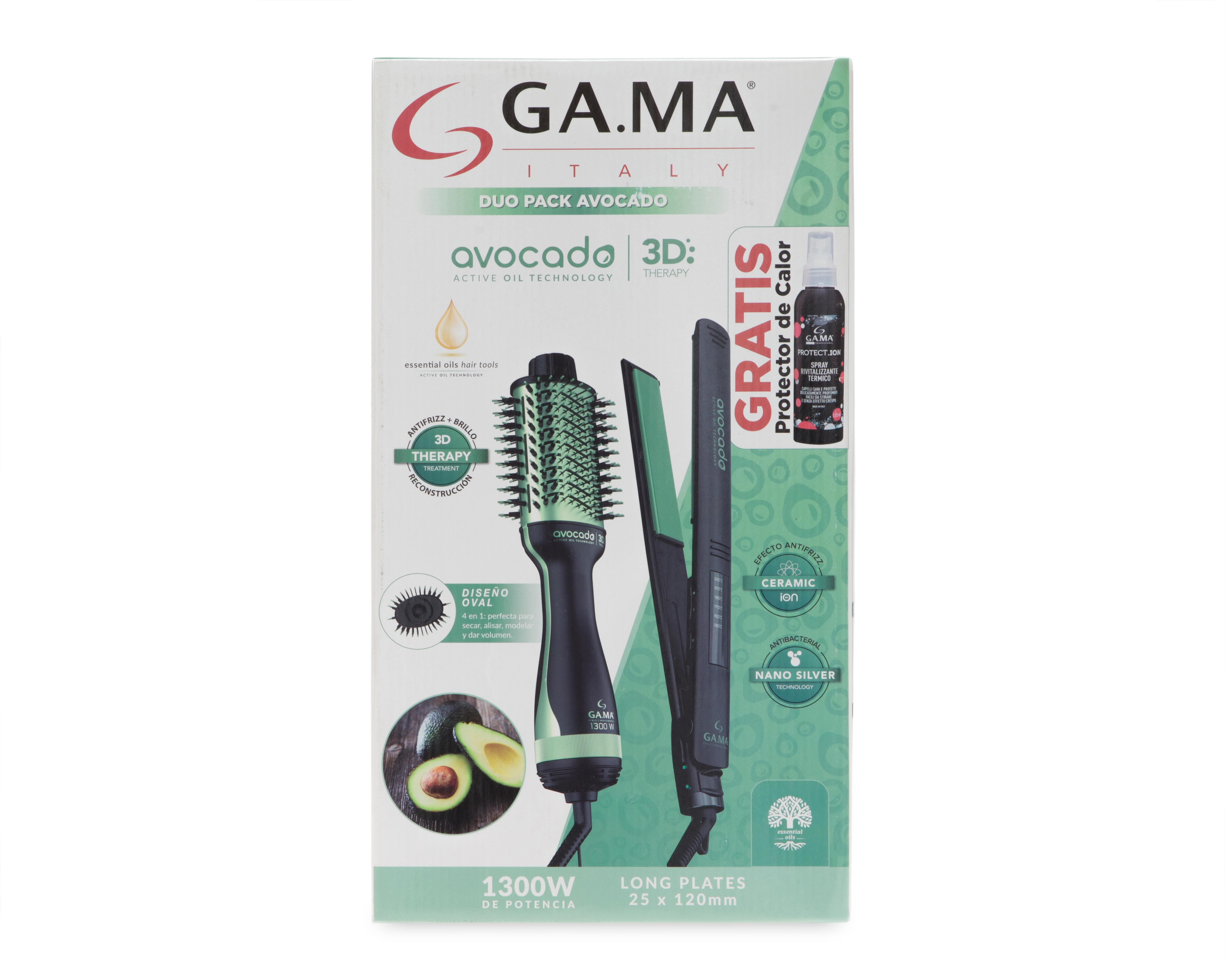 Foto 7 | Foto 7 | Combo de Plancha y Cepillo para Cabello Gama Italy Avocado