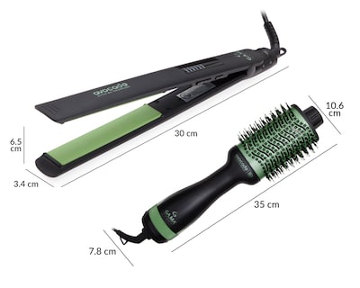Foto 9 | Foto 9 | Combo de Plancha y Cepillo para Cabello Gama Italy Avocado
