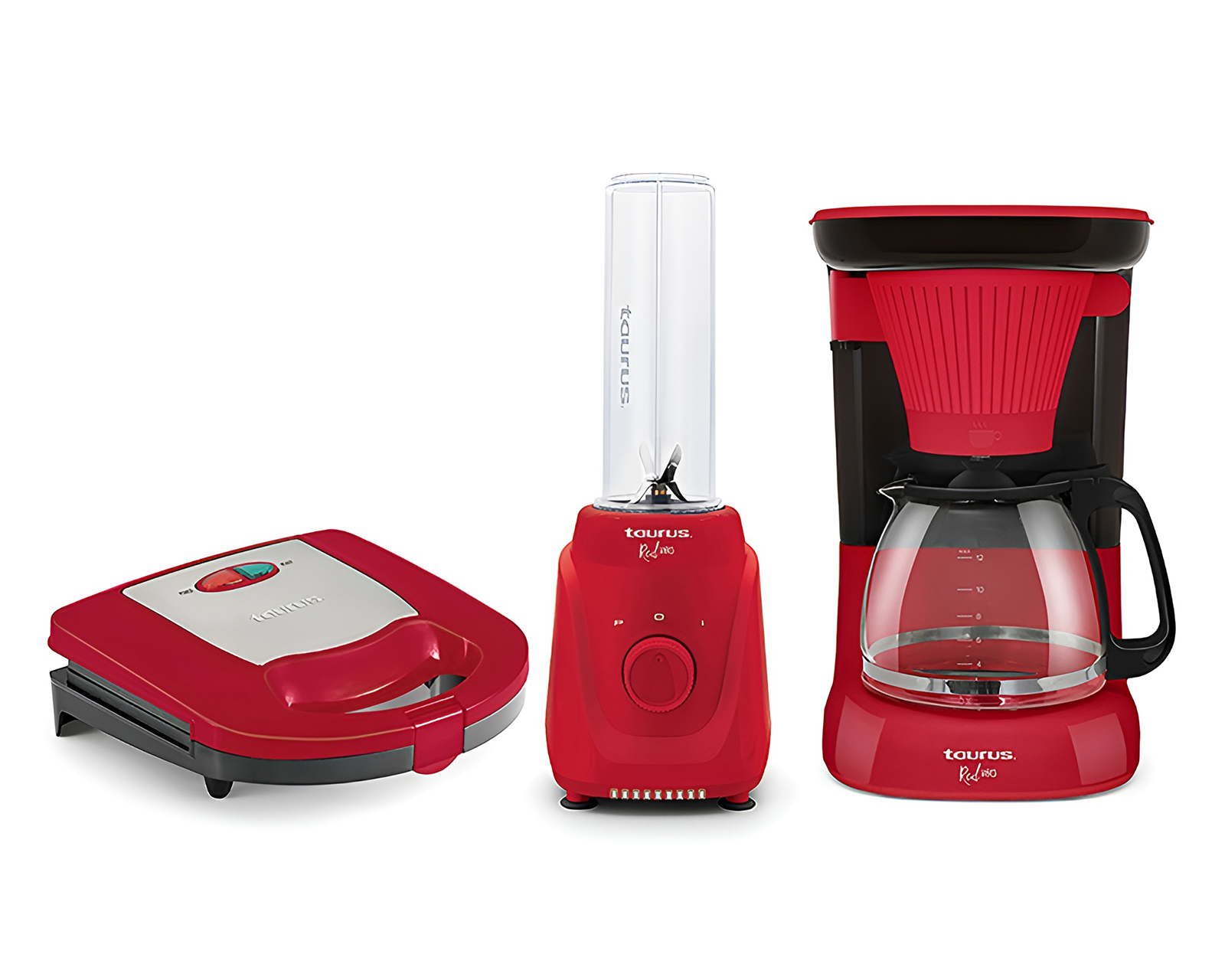 Combo Procesador, Sandwichera y Cafetera Taurus Total Breakfast 3 Piezas