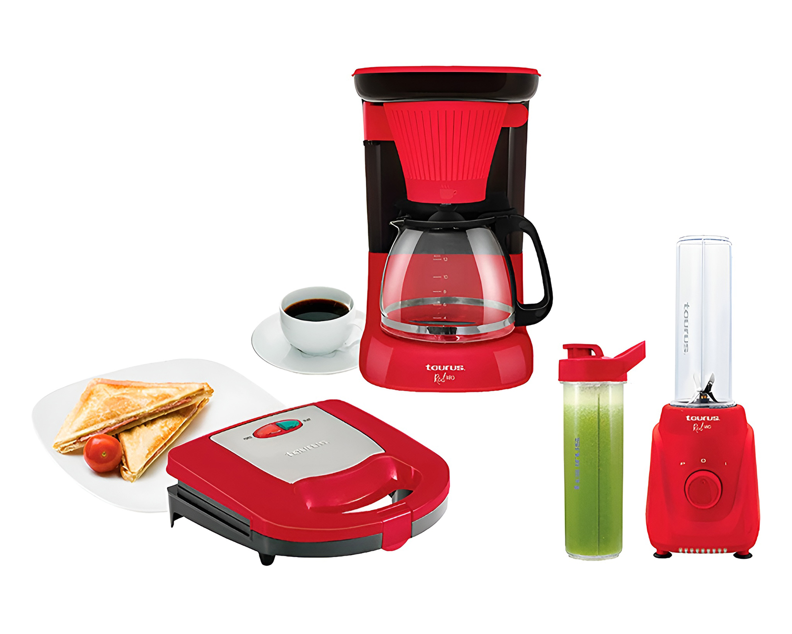 Foto 5 pulgar | Foto 4 | Combo Procesador, Sandwichera y Cafetera Taurus Total Breakfast 3 Piezas