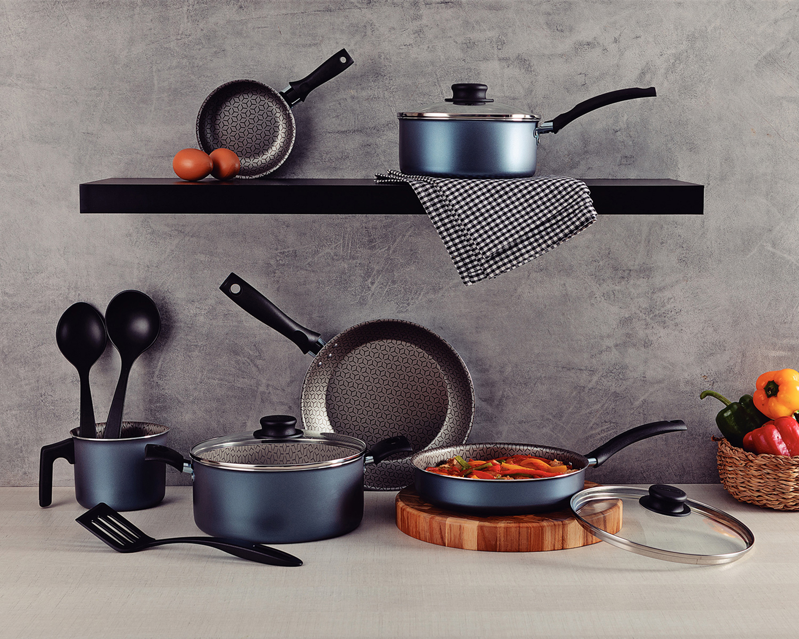 Foto 5 pulgar | Foto 4 | Batería de Cocina Tramontina Turim de Aluminio 16 Piezas