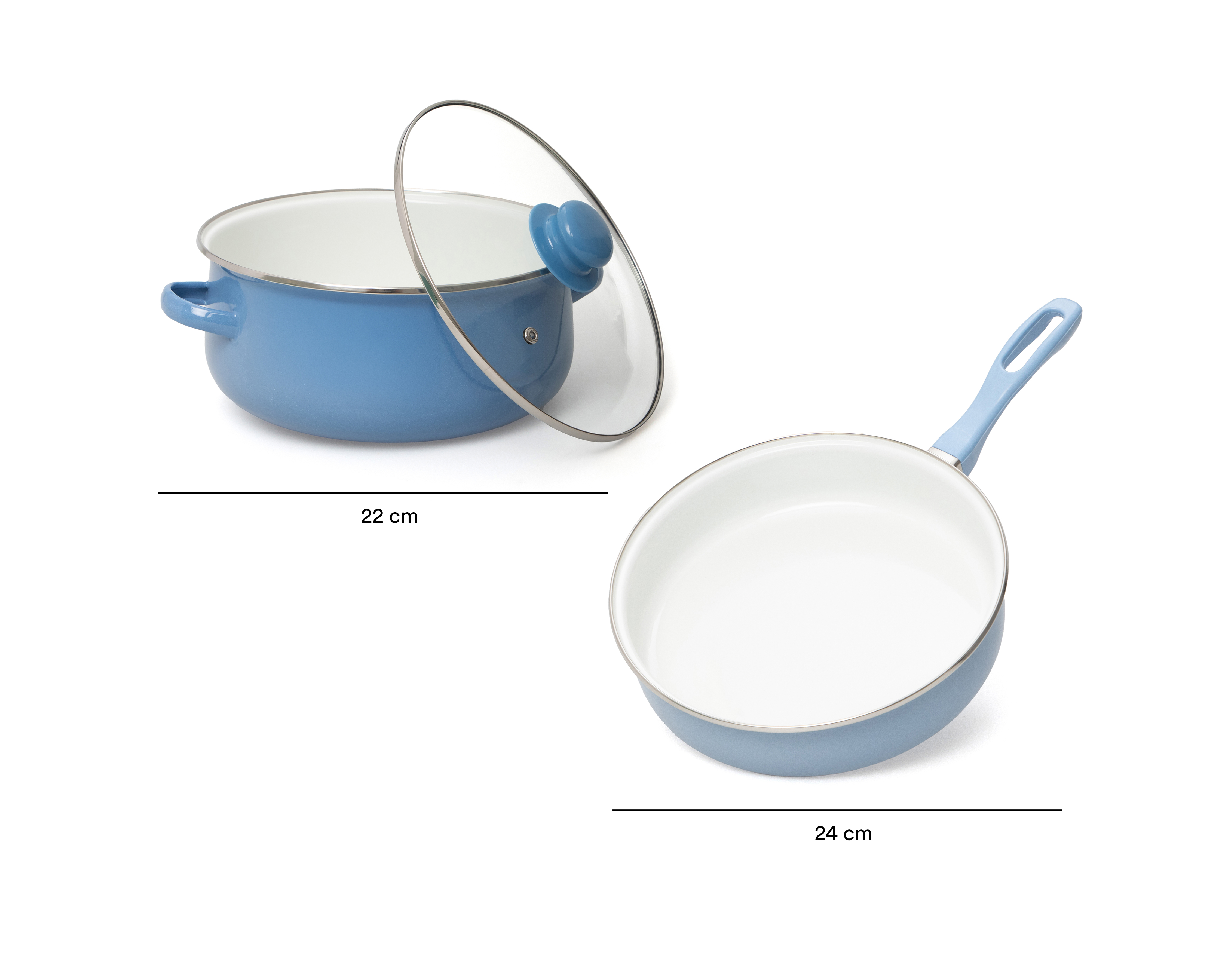 Foto 9 pulgar | Foto 8 | Batería de Cocina Jade Cook Sofía Colors Winter de Acero Vitrificado 20 Piezas