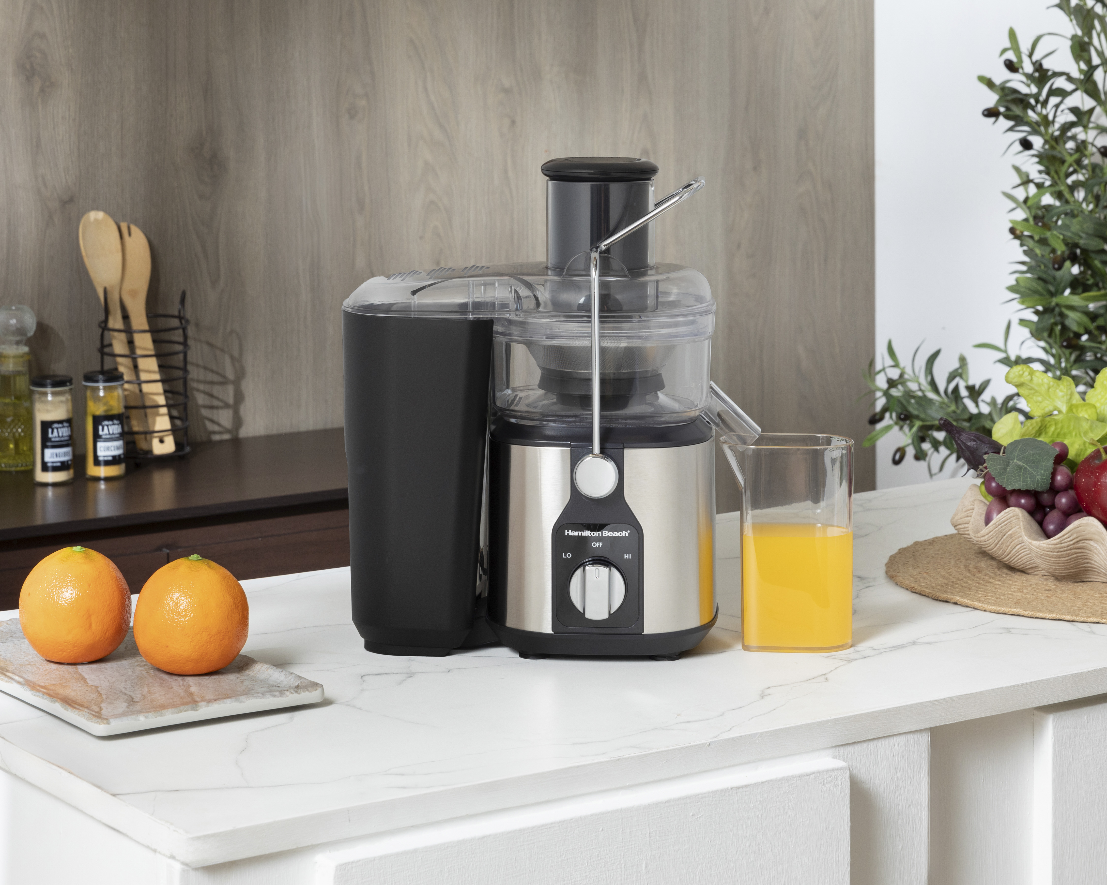 Extractor de Jugo Hamilton Beach Easy Clean con 2 Velocidades 800 W