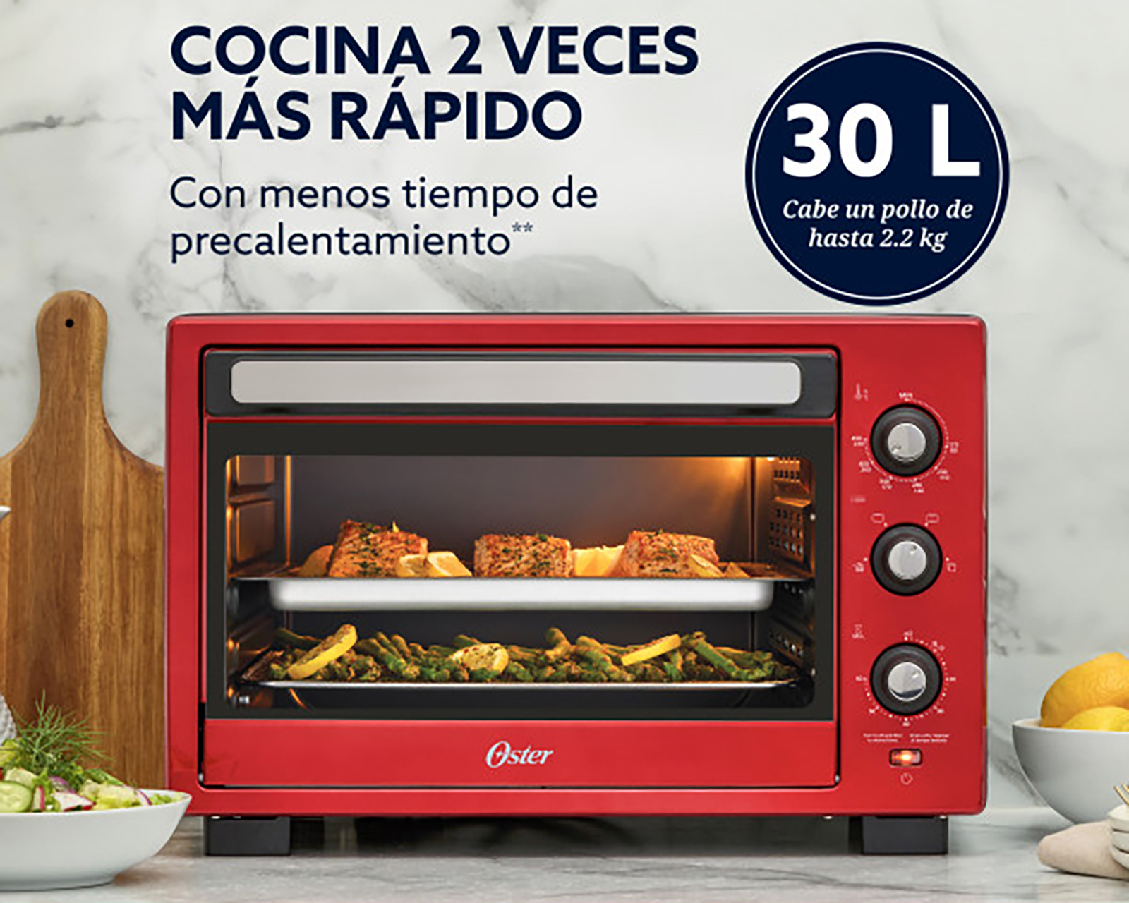 Foto 6 | Foto 6 | Horno Eléctrico Oster 30 Litros 3 Accesorios