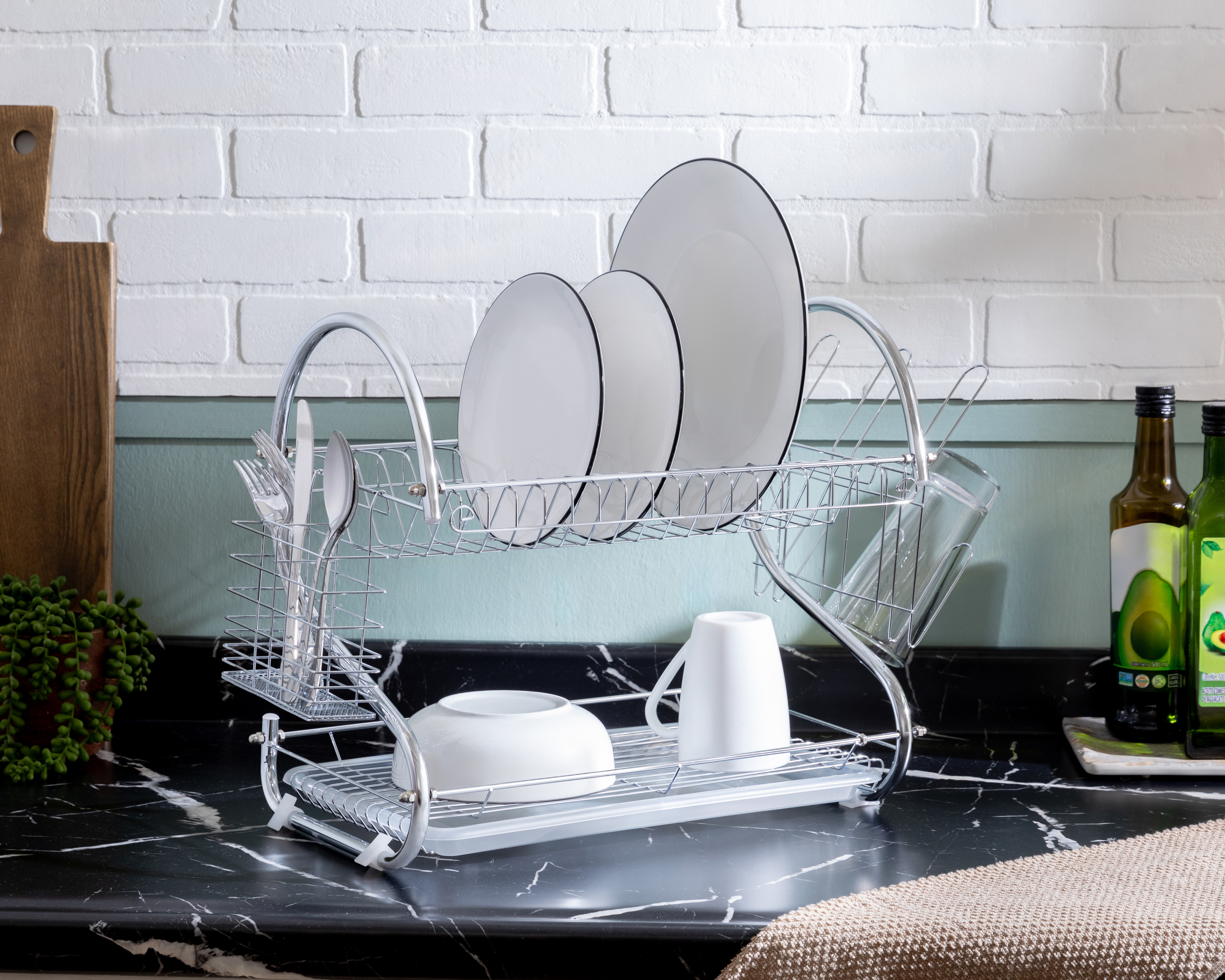 Foto 7 pulgar | Foto 6 | Escurridor Top Choice 2 Pisos Cromado