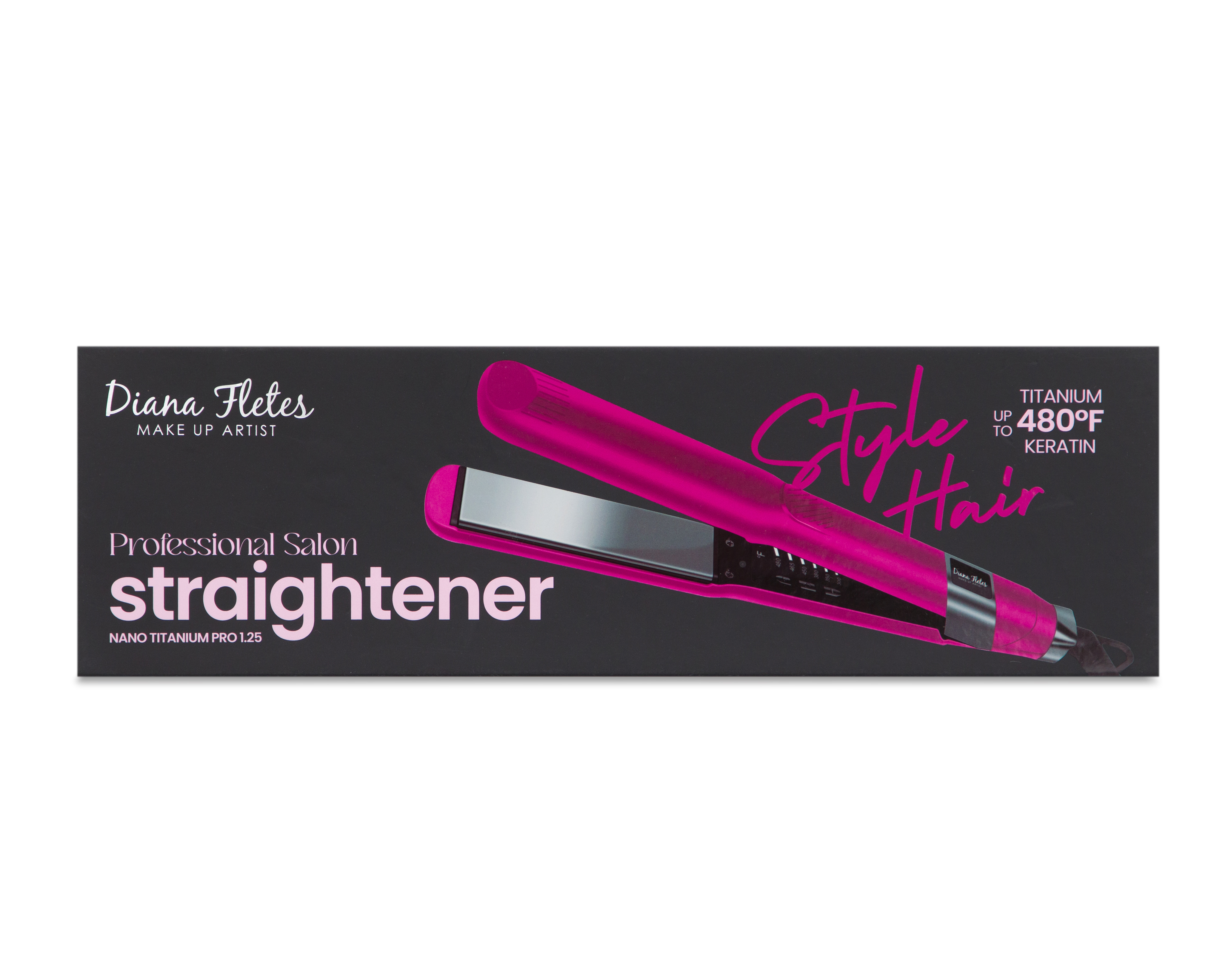 Foto 5 pulgar | Foto 4 | Plancha para Cabello Diana Fletes Straightener Rosa