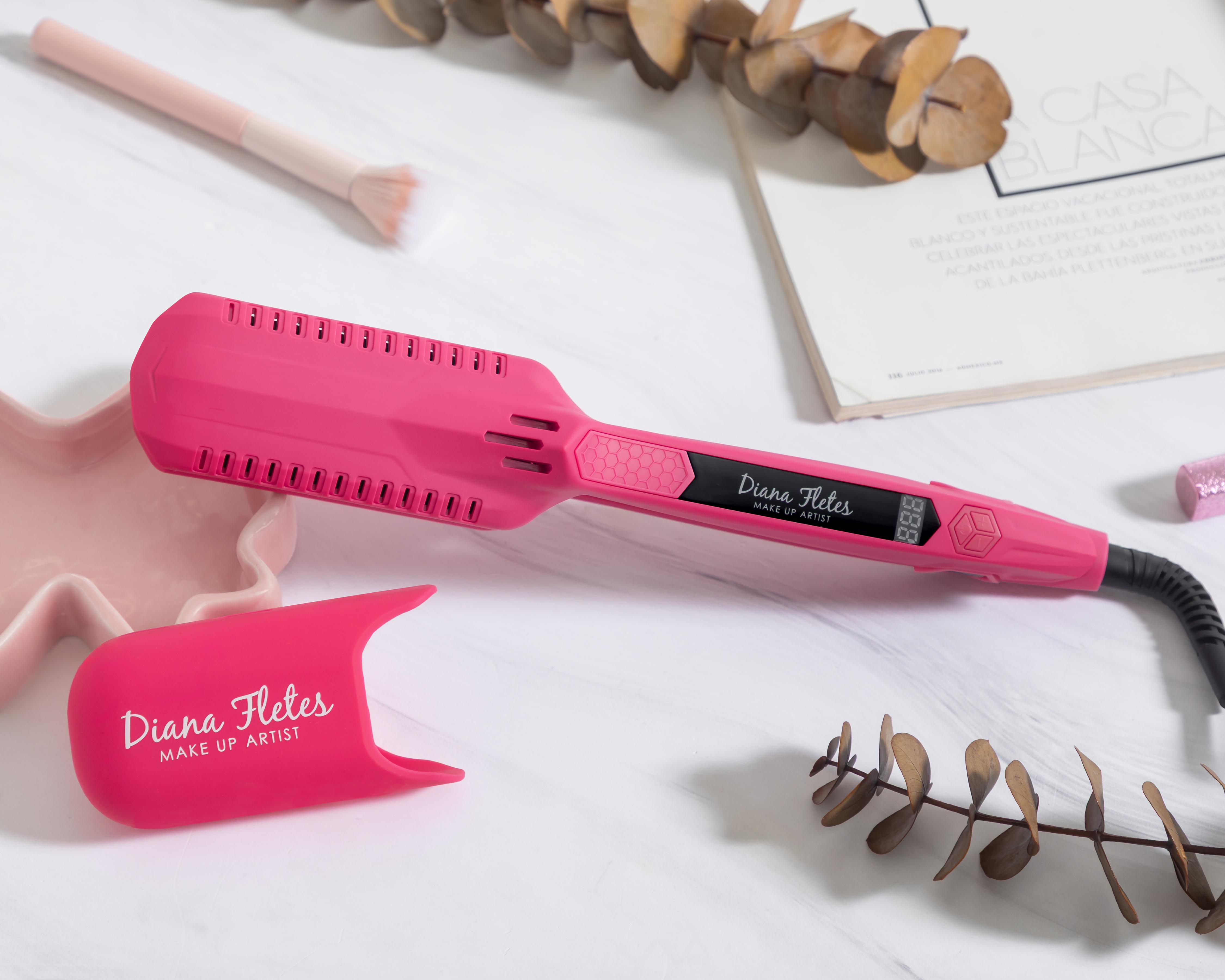 Foto 6 pulgar | Foto 5 | Plancha para Cabello Diana Fletes Italiana Rosa