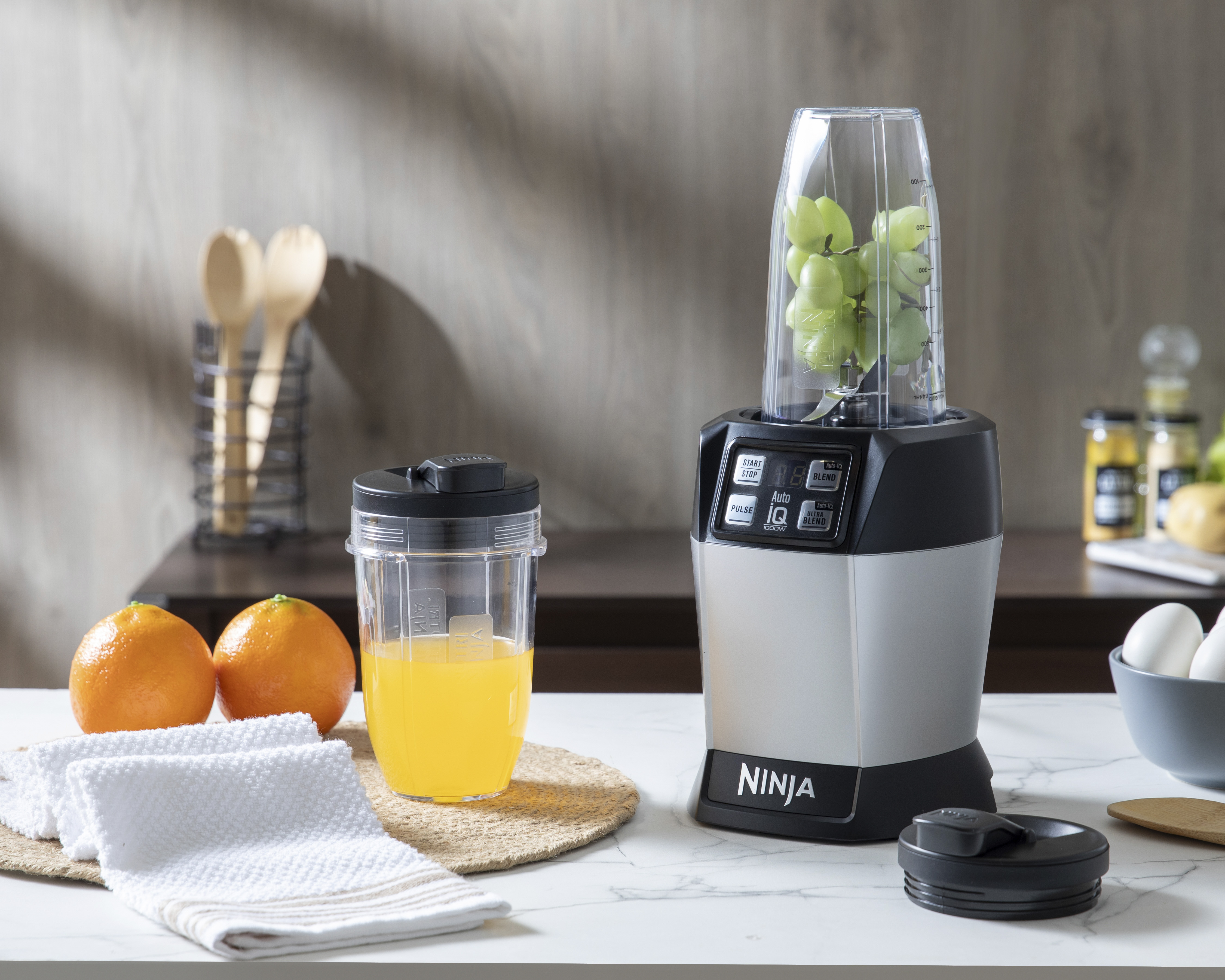 Procesador de Alimentos Nutri Auto iQ Ninja BL480 Cuchillas de Acero Inoxidable con Accesorios