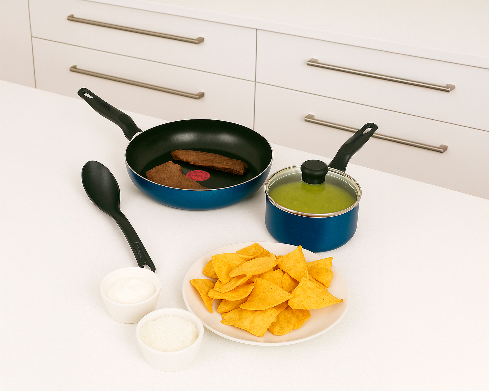 Foto 4 pulgar | Foto 3 | Batería de Cocina T-Fal Vital de Aluminio 15 Piezas