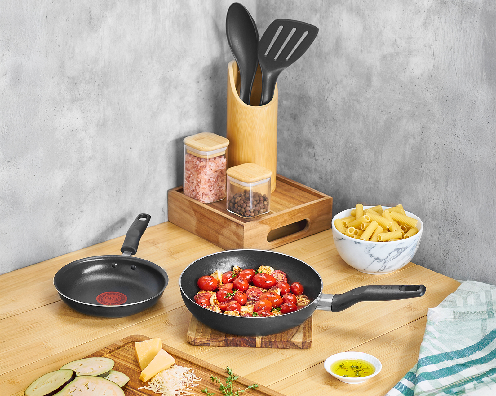 Foto 4 pulgar | Foto 3 | Batería de Cocina T-Fal Vital de Aluminio 8 Piezas