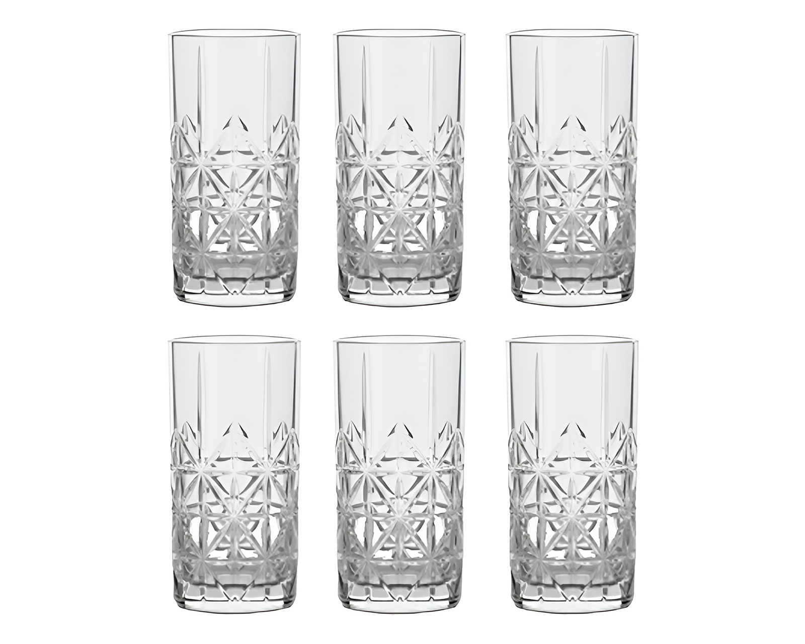 Foto 1 | Foto 1 | Vaso de Vidrio Glazé 360 ml 6 Piezas