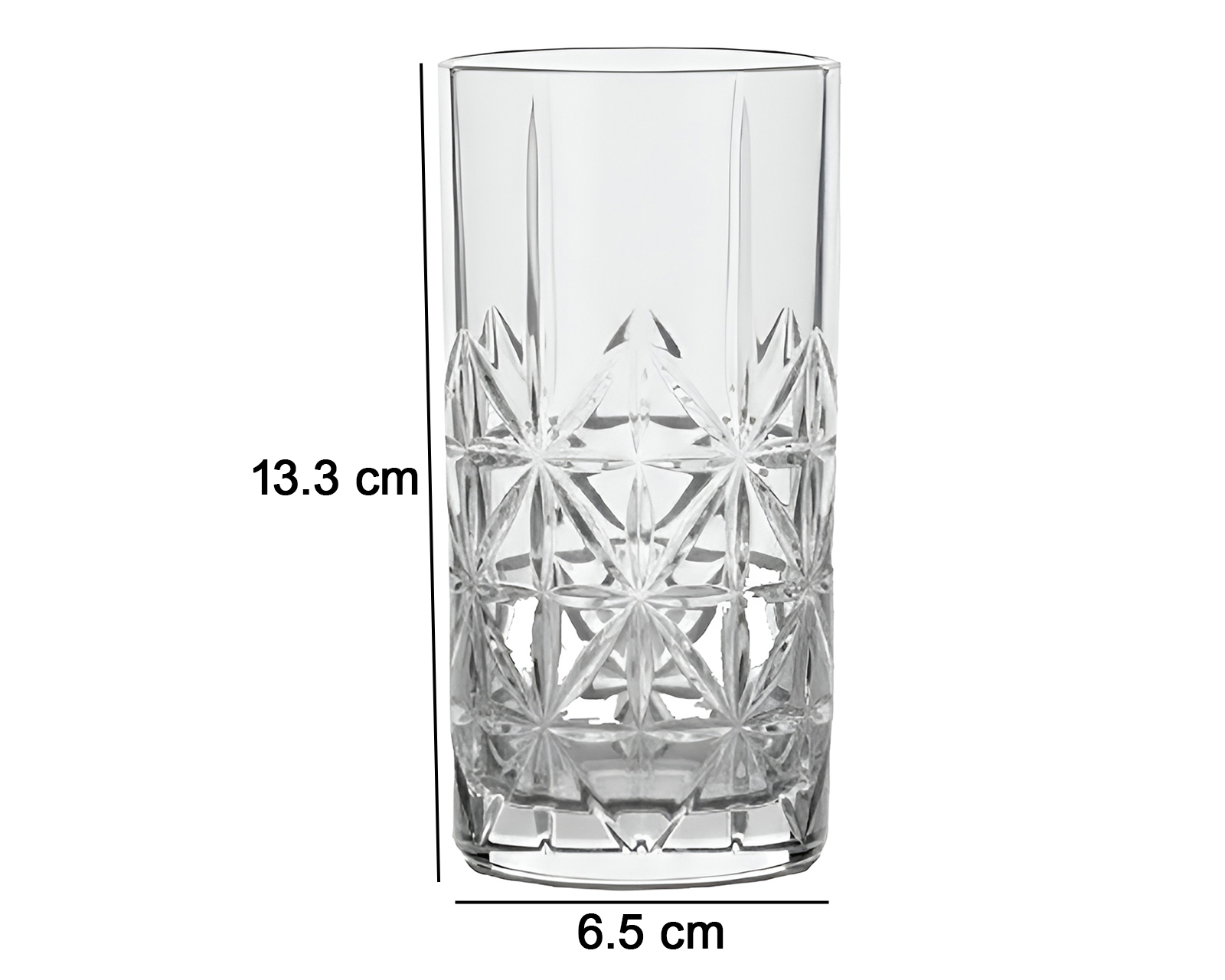 Foto 6 pulgar | Foto 5 | Vaso de Vidrio Glazé 360 ml 6 Piezas