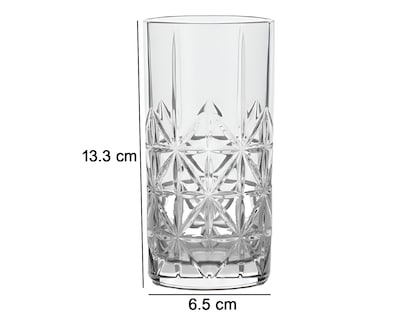 Foto 5 | Foto 5 | Vaso de Vidrio Glazé 360 ml 6 Piezas