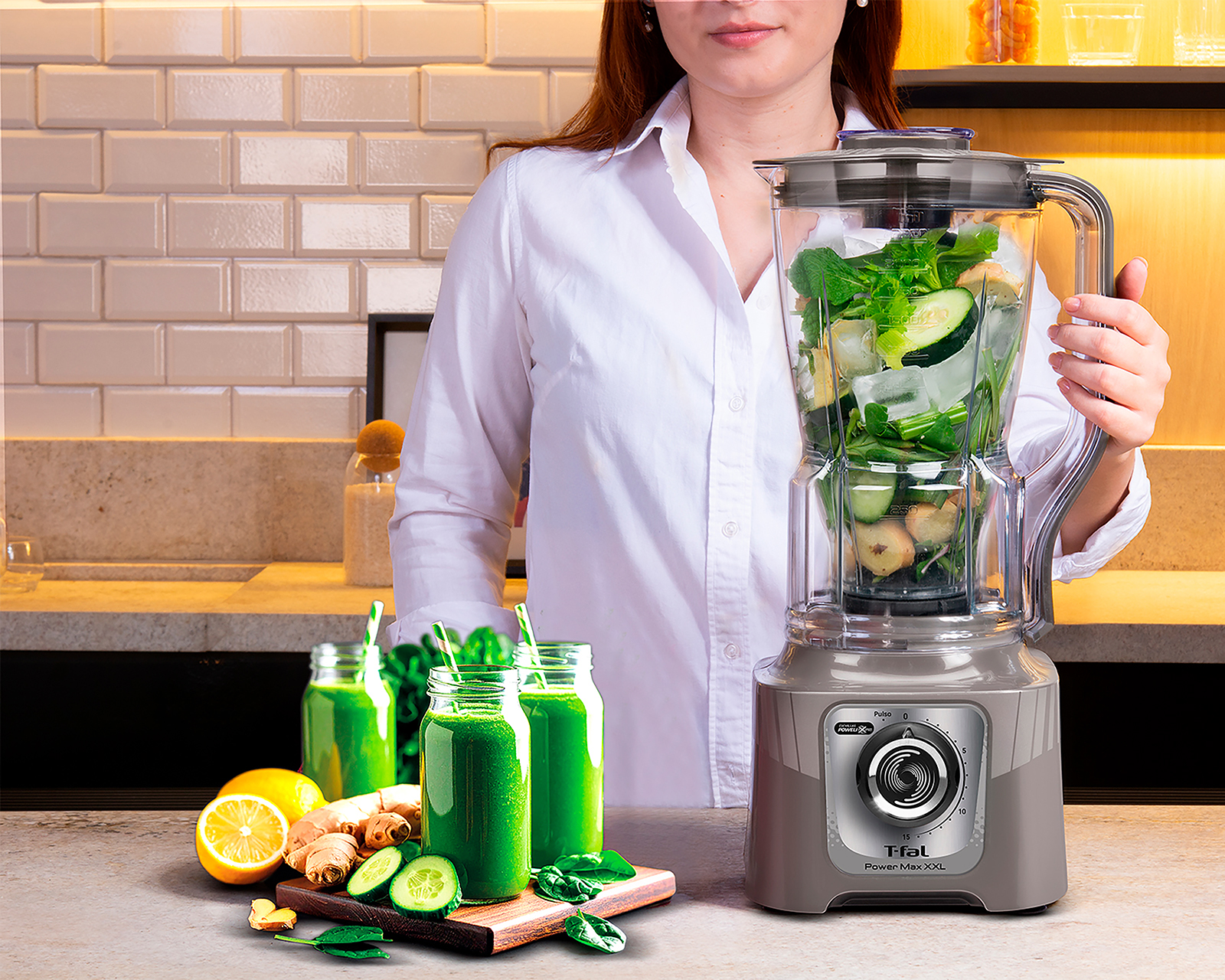 Foto 5 pulgar | Foto 4 | Licuadora T-Fal Power Max XXL de 15 Velocidades con Vaso de Plástico