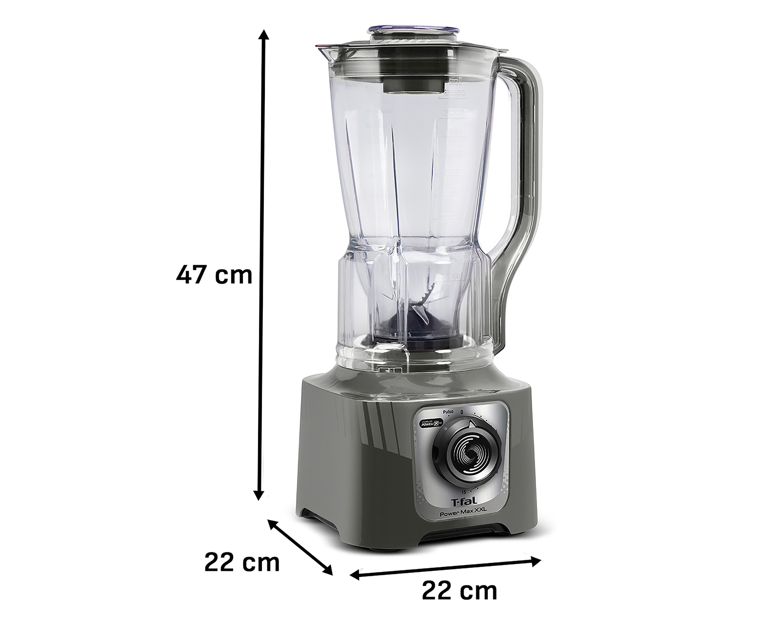 Foto 6 pulgar | Foto 5 | Licuadora T-Fal Power Max XXL de 15 Velocidades con Vaso de Plástico