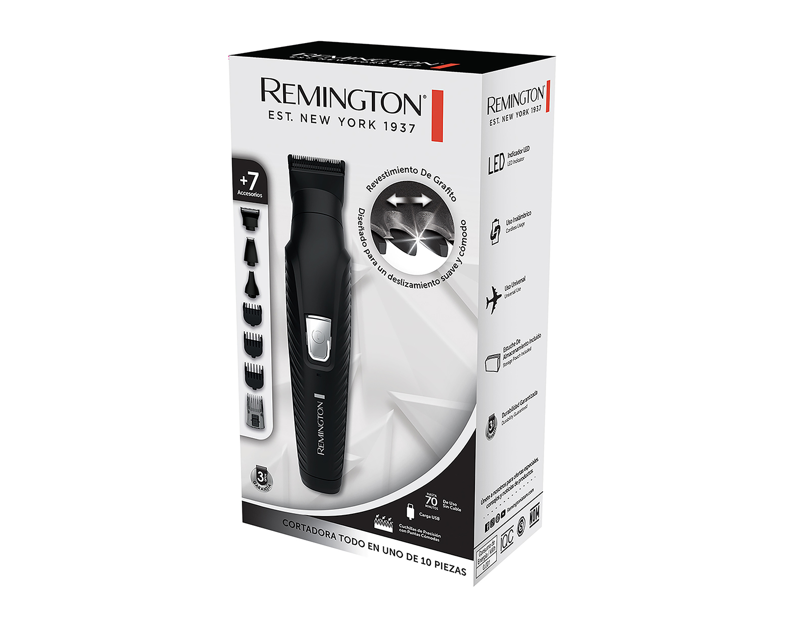 Foto 8 | Foto 8 | Rasuradora Recargable Remington Todo en Uno 9 Piezas