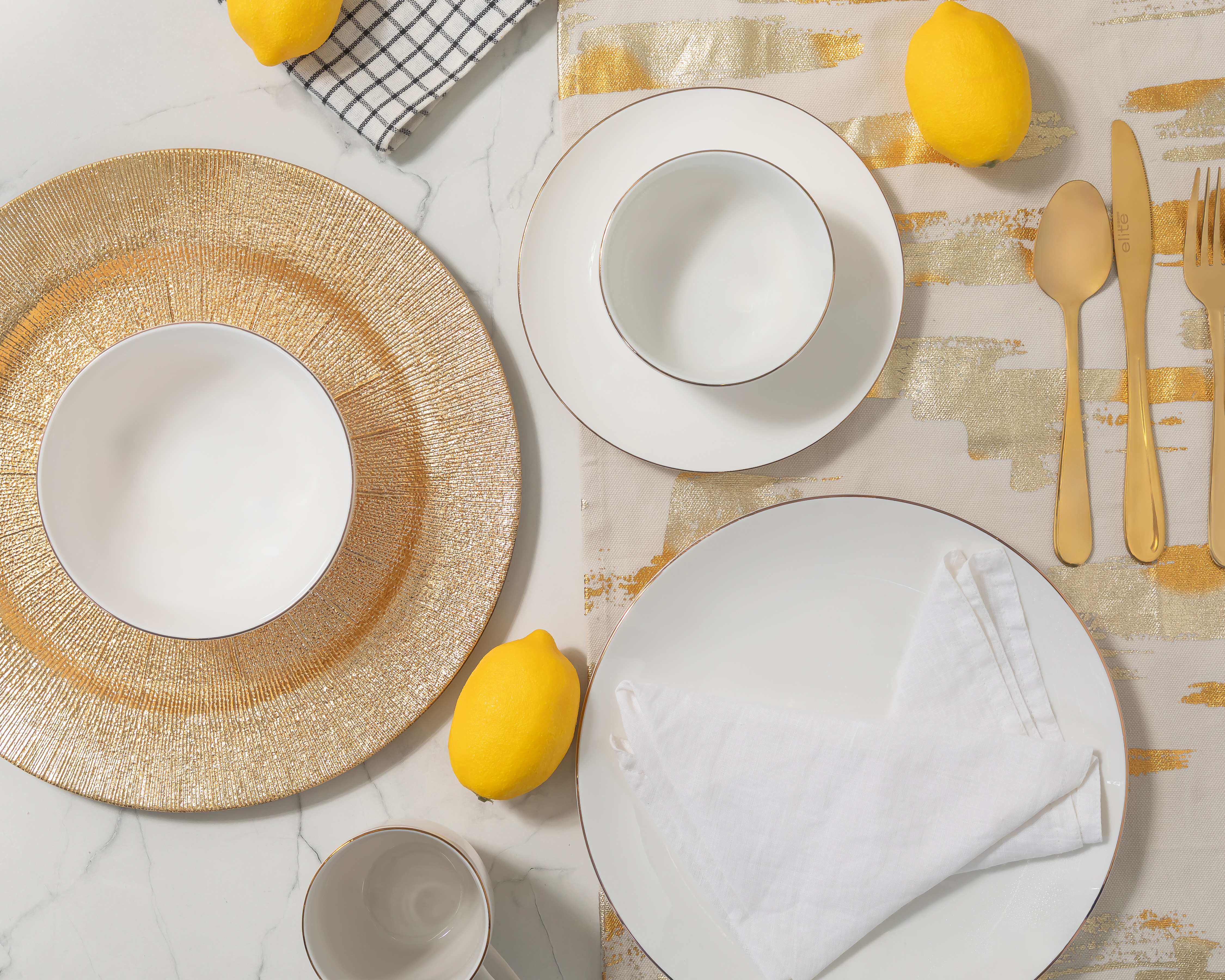 Vajilla de Porcelana Blanca para 4 Personas 36 Piezas