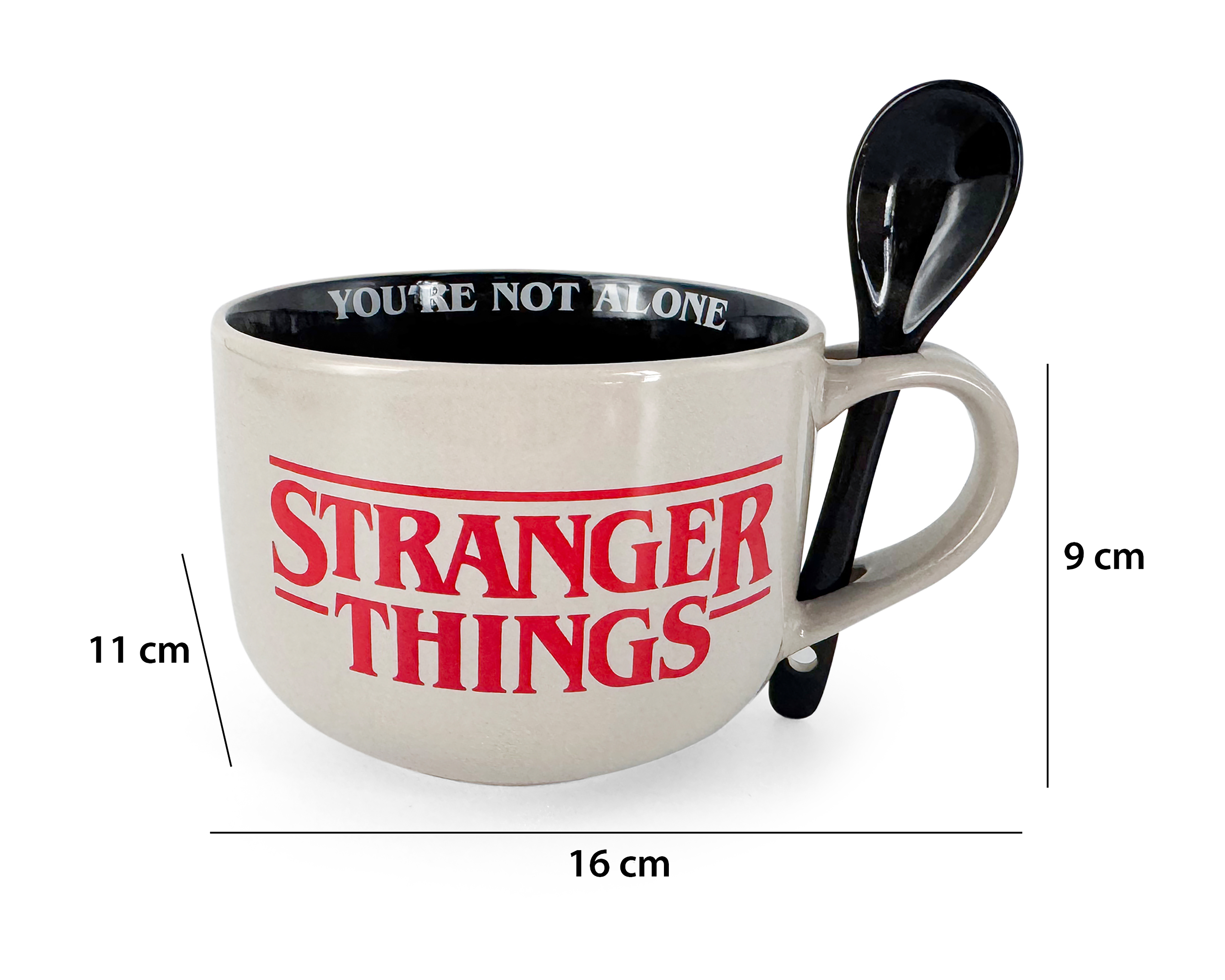 Foto 5 | Foto 5 | Taza con Cuchara de Cerámica Crown Baccara Stranger Things 500 ml