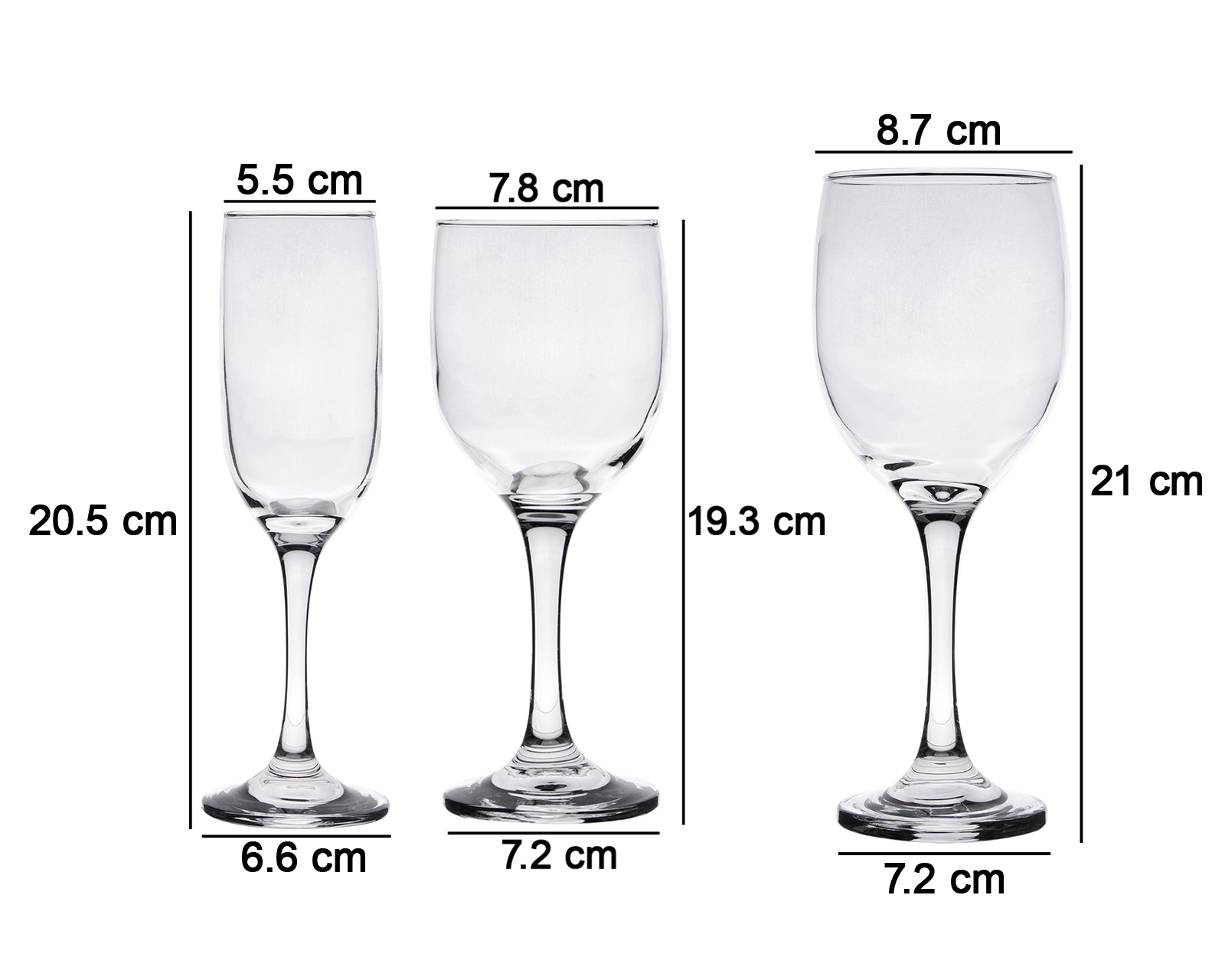 Foto 5 | Foto 5 | Copas de Vino Glassia 12 Piezas