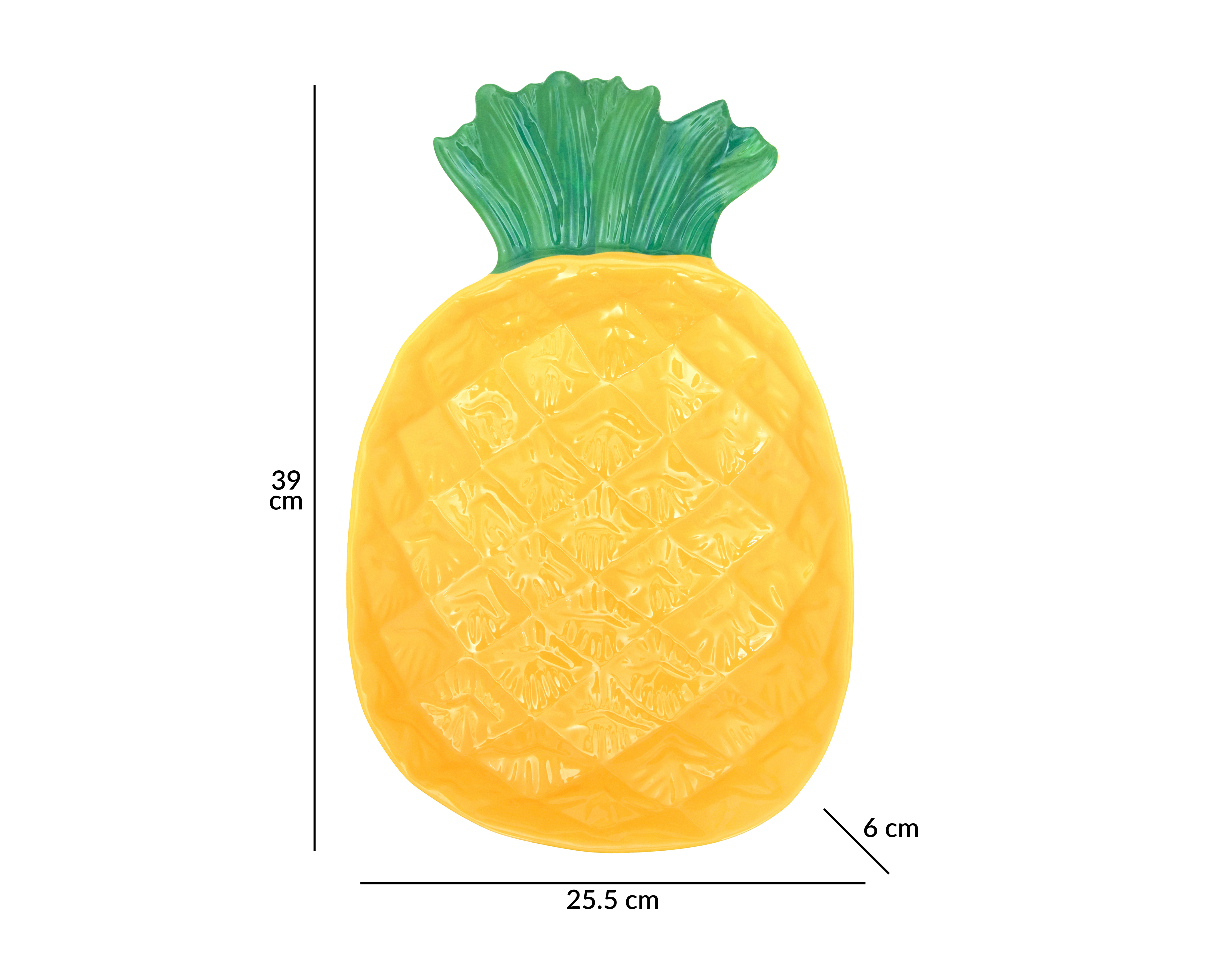 Foto 6 pulgar | Foto 5 | Platón Decorativo de Piña de Melamina