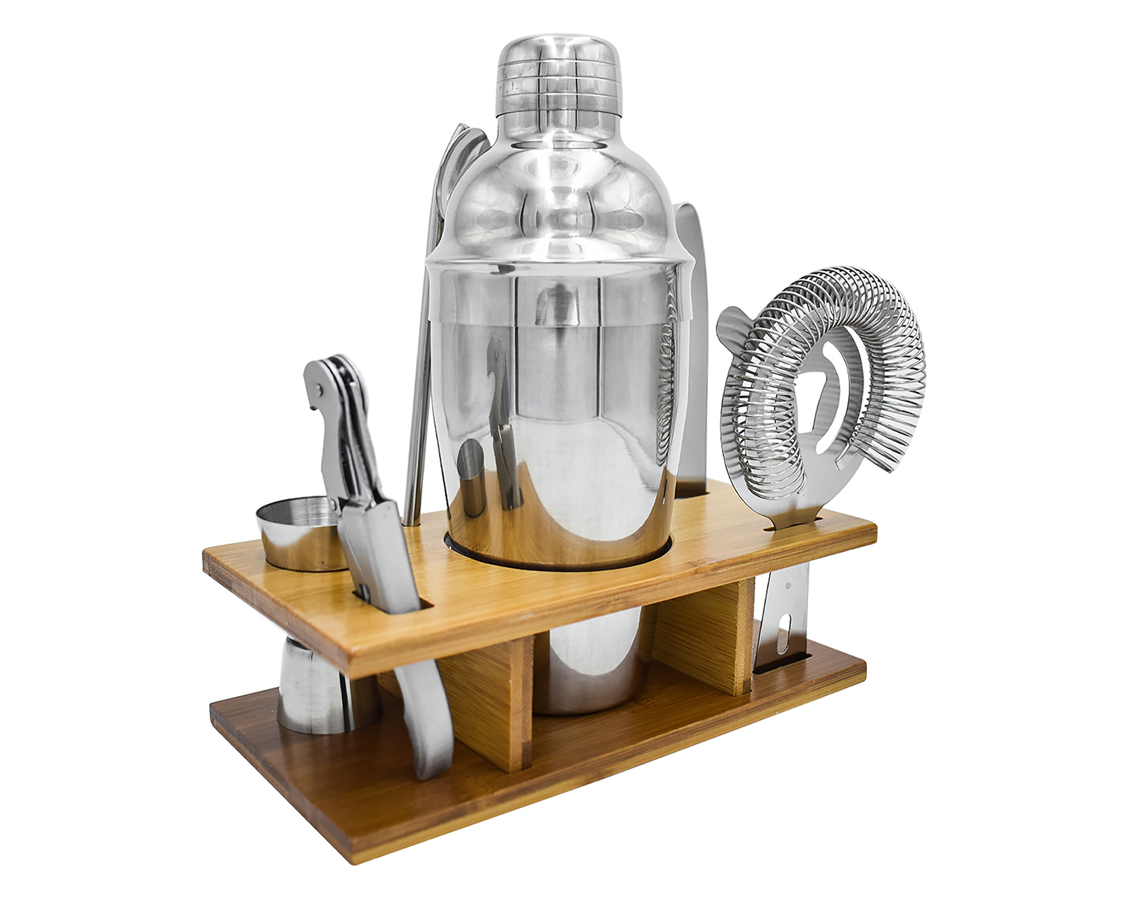 Kit de Coctelería Nuvo de Acero Inoxidable 7 Piezas