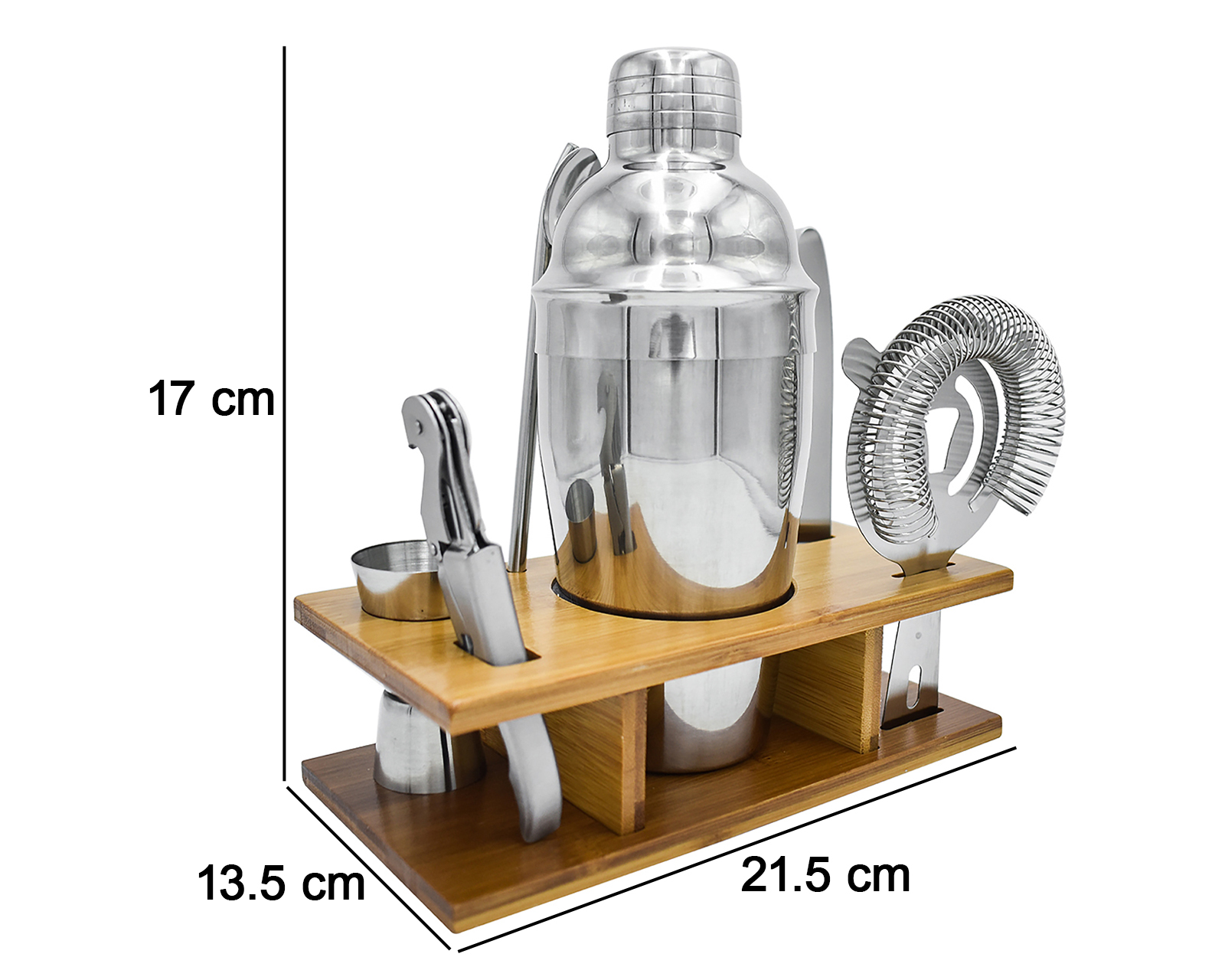 Foto 5 | Foto 5 | Kit de Coctelería Nuvo de Acero Inoxidable 7 Piezas