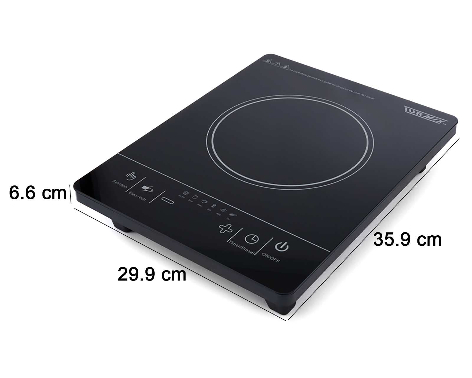 Foto 5 | Foto 5 | Parrilla de Inducción Turmix 29.9 cm Eléctrica Negra