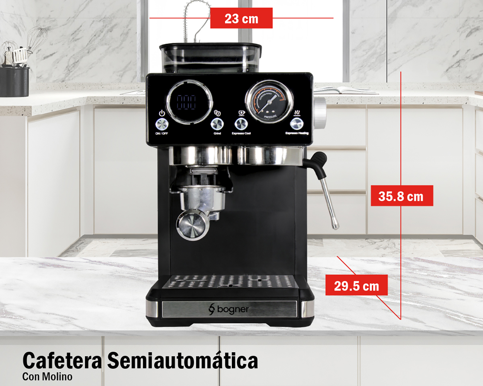 Foto 10 | Foto 10 | Cafetera Bogner BDCM20G 10 Tazas