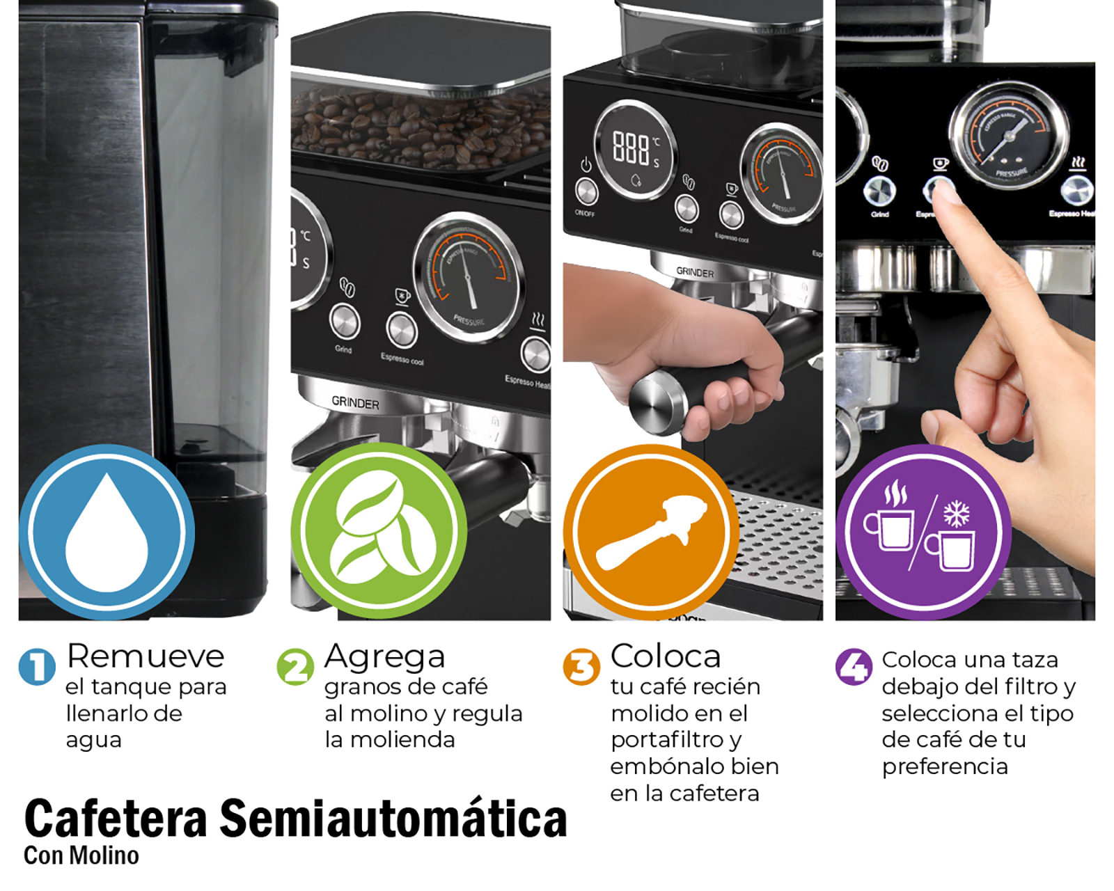 Foto 6 pulgar | Foto 5 | Cafetera Bogner BDCM20G 10 Tazas