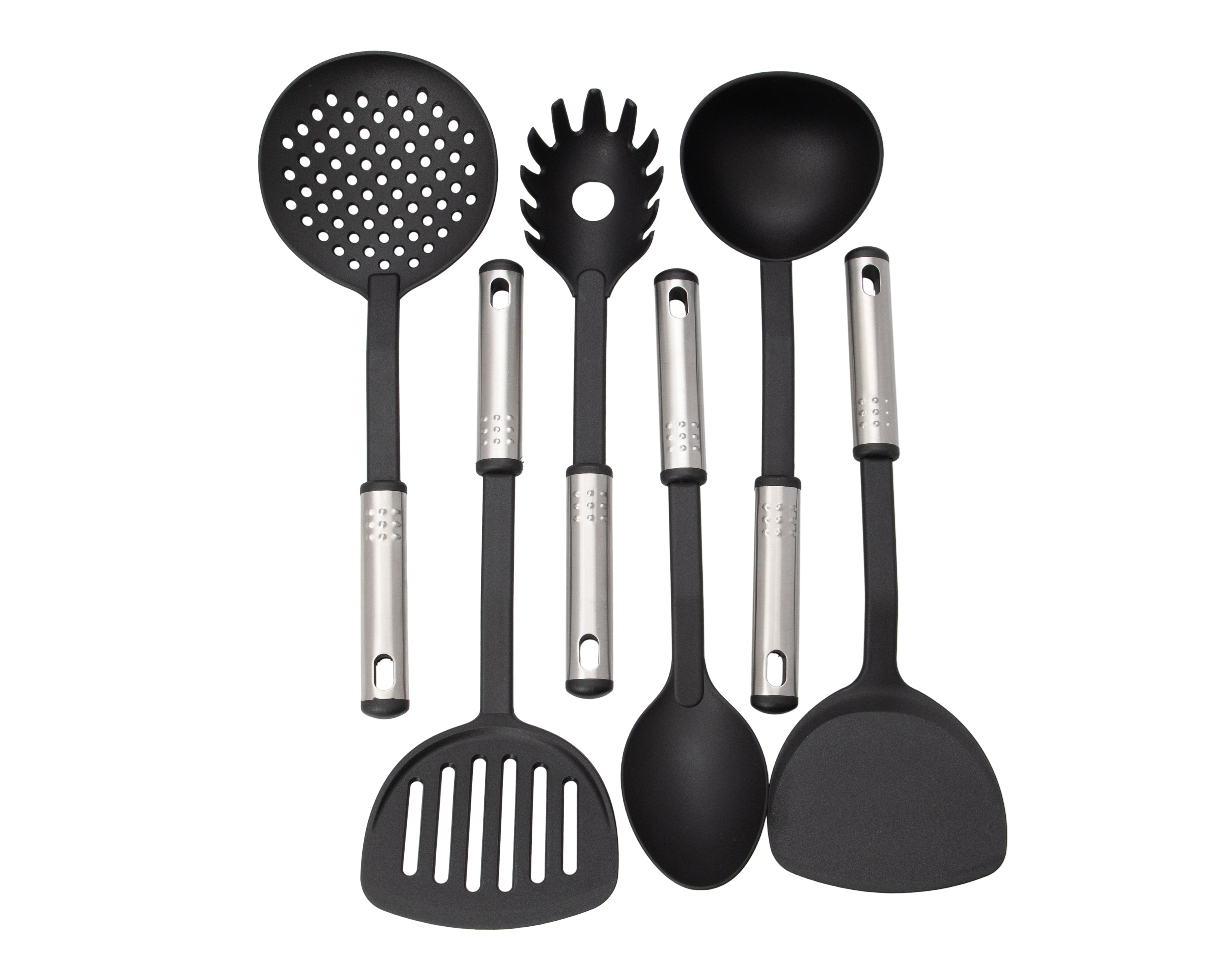 Foto 2 pulgar | Foto 1 | Juego de Utensilios de Cocina Chefmate Negro 7 Piezas