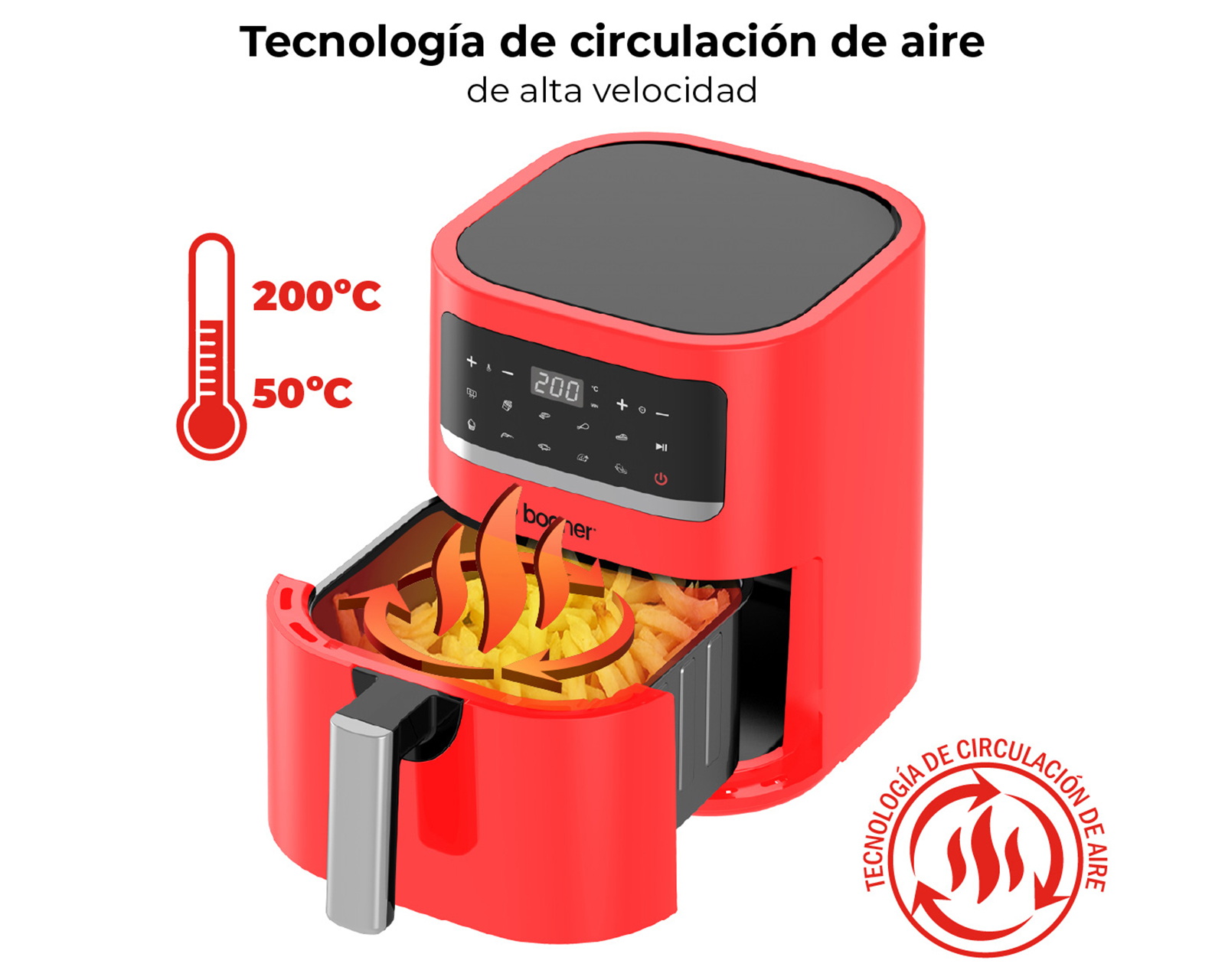 Foto 6 pulgar | Foto 5 | Freidora de Aire Bogner de 3.3 Litros