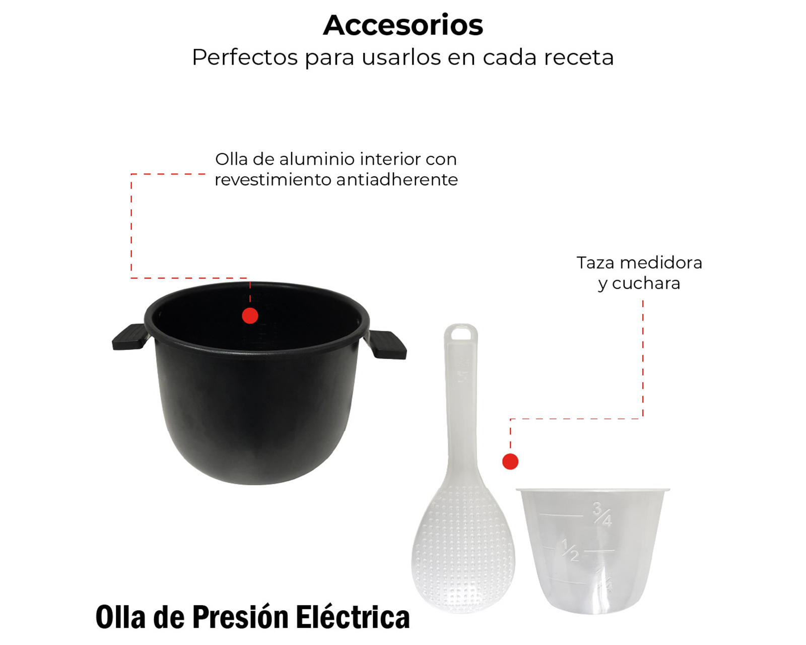 Foto 7 | Foto 7 | Olla de Presión Eléctrica Bogner BEPS01 6 Litros con Accesorios