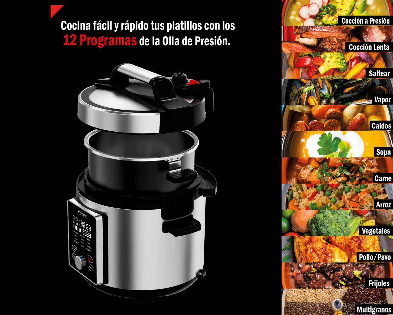 Foto 9 pulgar | Foto 8 | Olla de Presión Eléctrica Bogner BEPS01 6 Litros con Accesorios