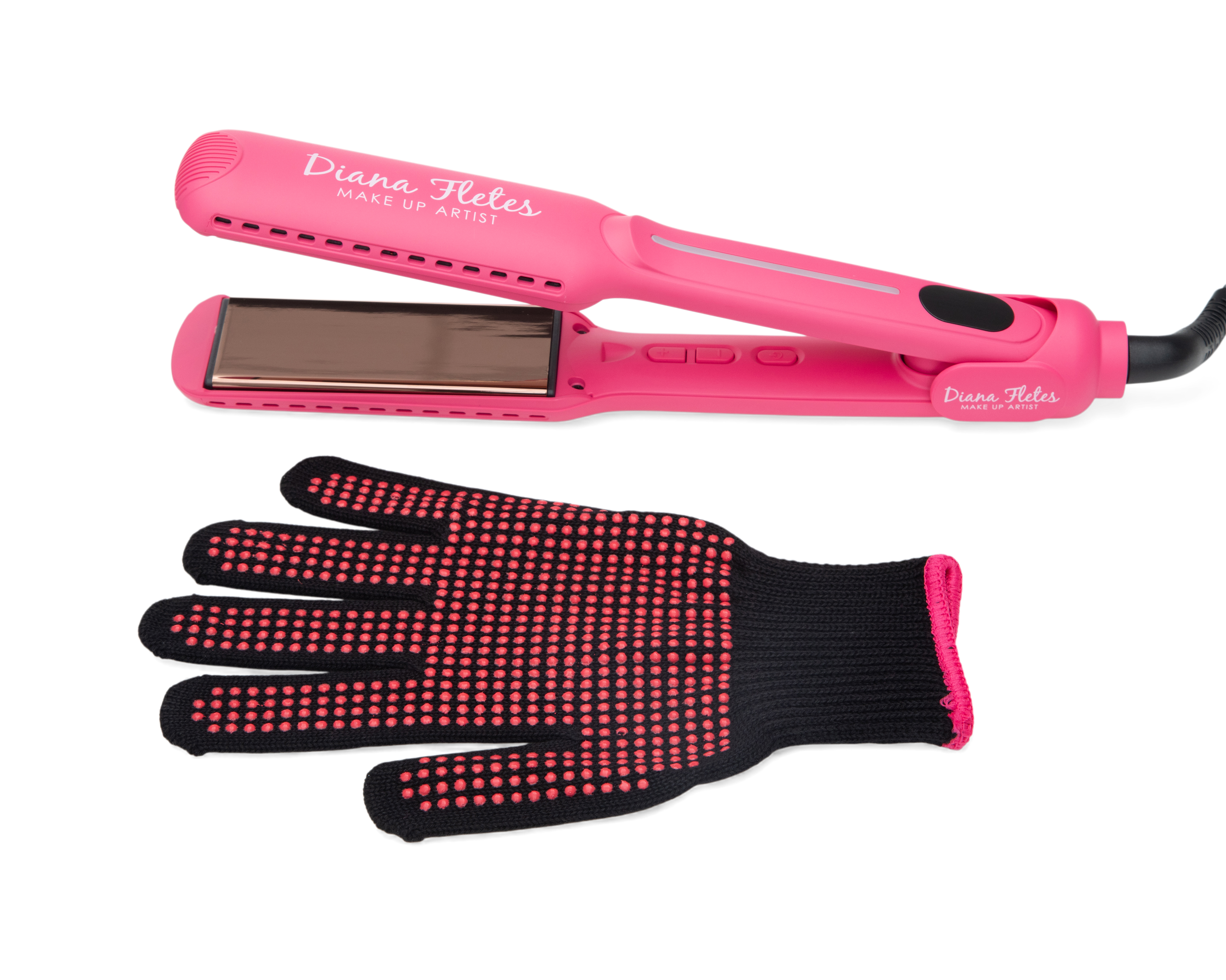 Plancha para Cabello Diana Fletes Infrarroja de Titanio