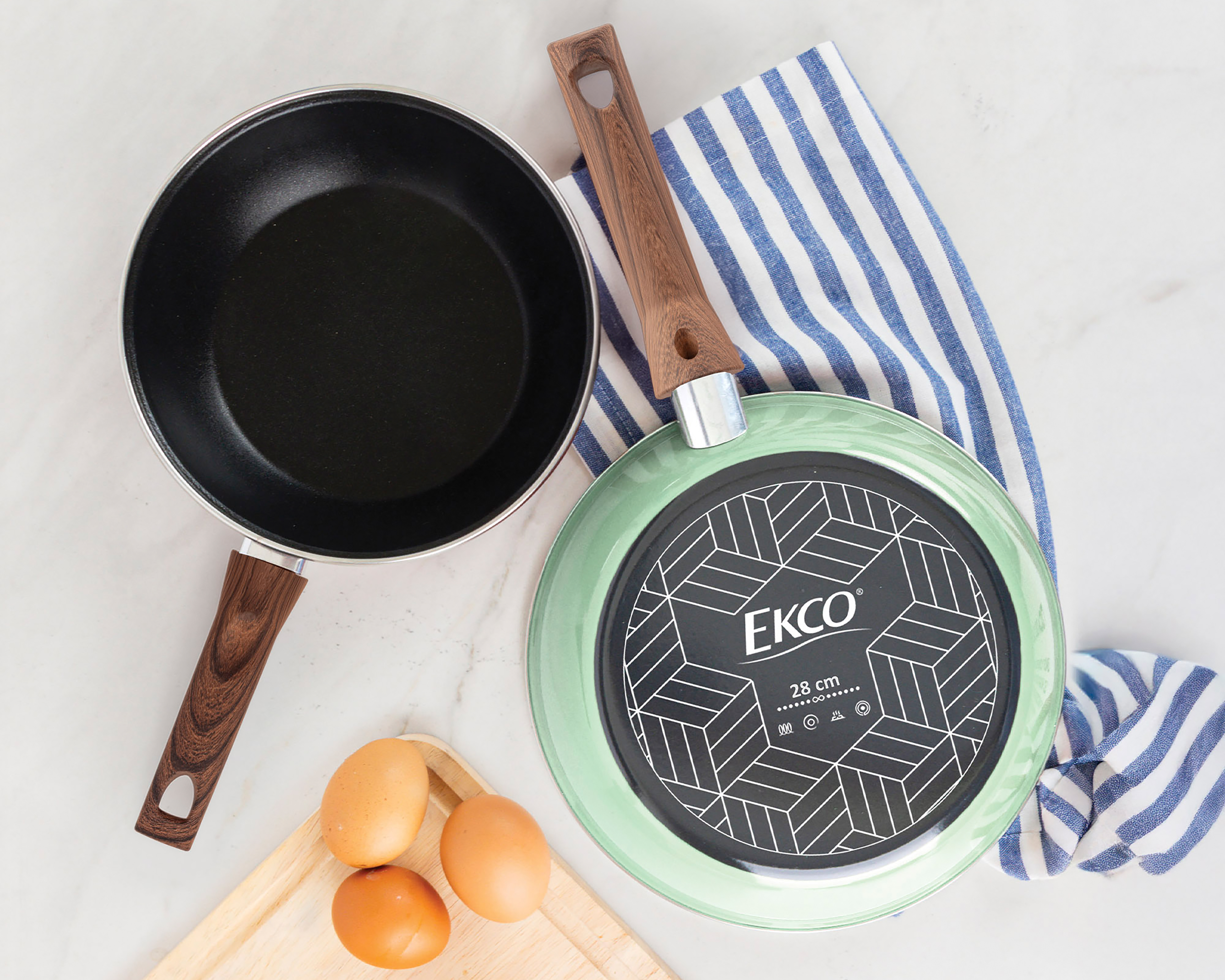 Foto 6 pulgar | Foto 5 | Juego de Sartenes Ekco Trends Antiadherente 2 Piezas