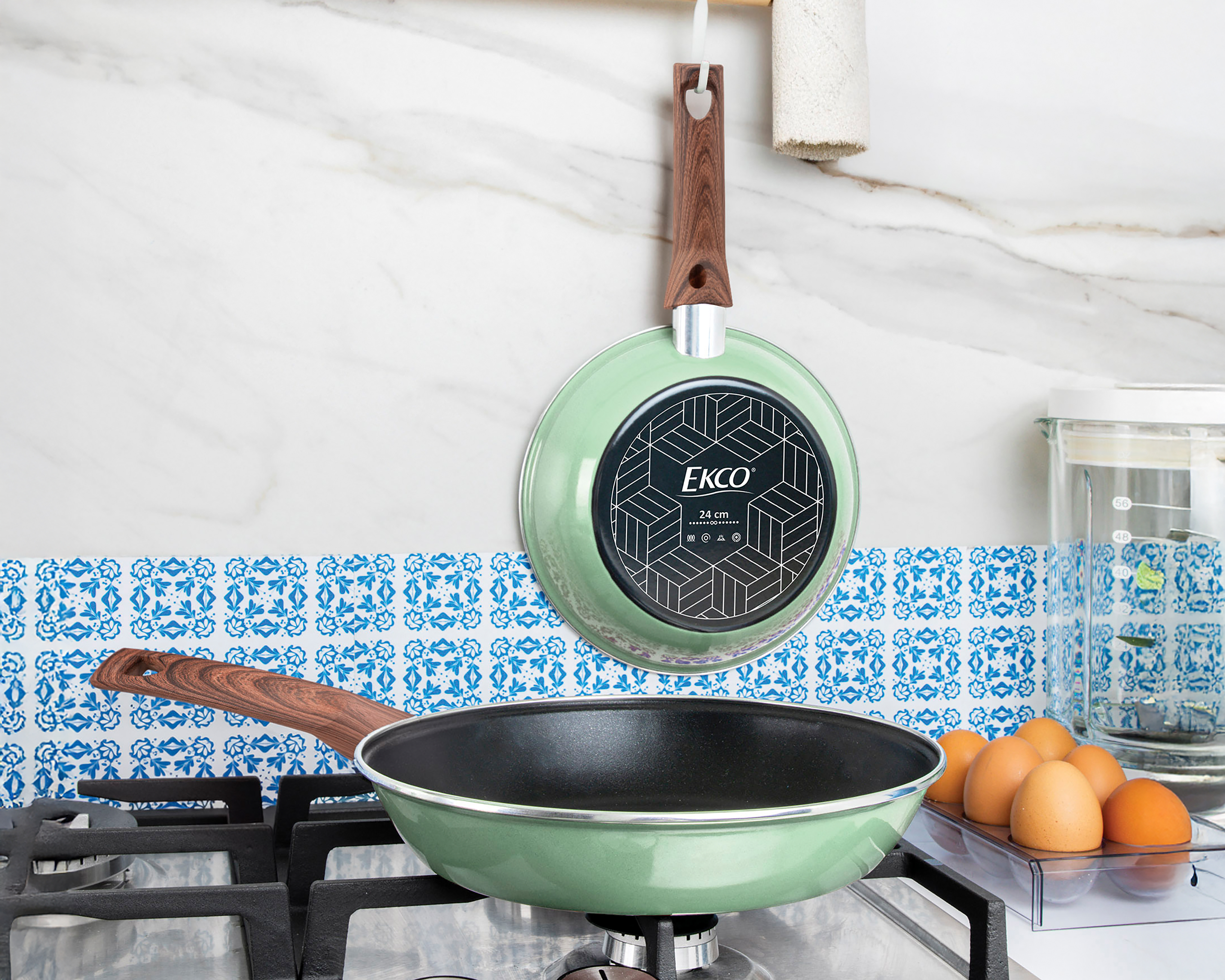 Foto 7 pulgar | Foto 6 | Juego de Sartenes Ekco Trends Antiadherente 2 Piezas